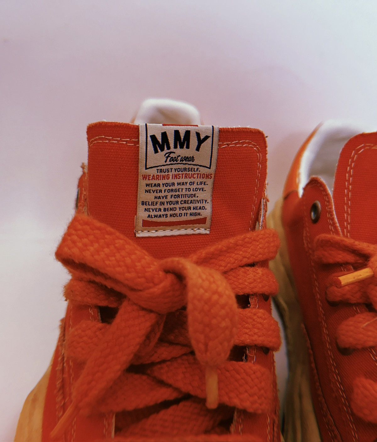 Maison MIHARA YASUHIRO Maison Mihara Yasuhiro MMY Blakey – Custom (Orange/White) Size US 11.5 / EU 44-45 - 9 Thumbnail