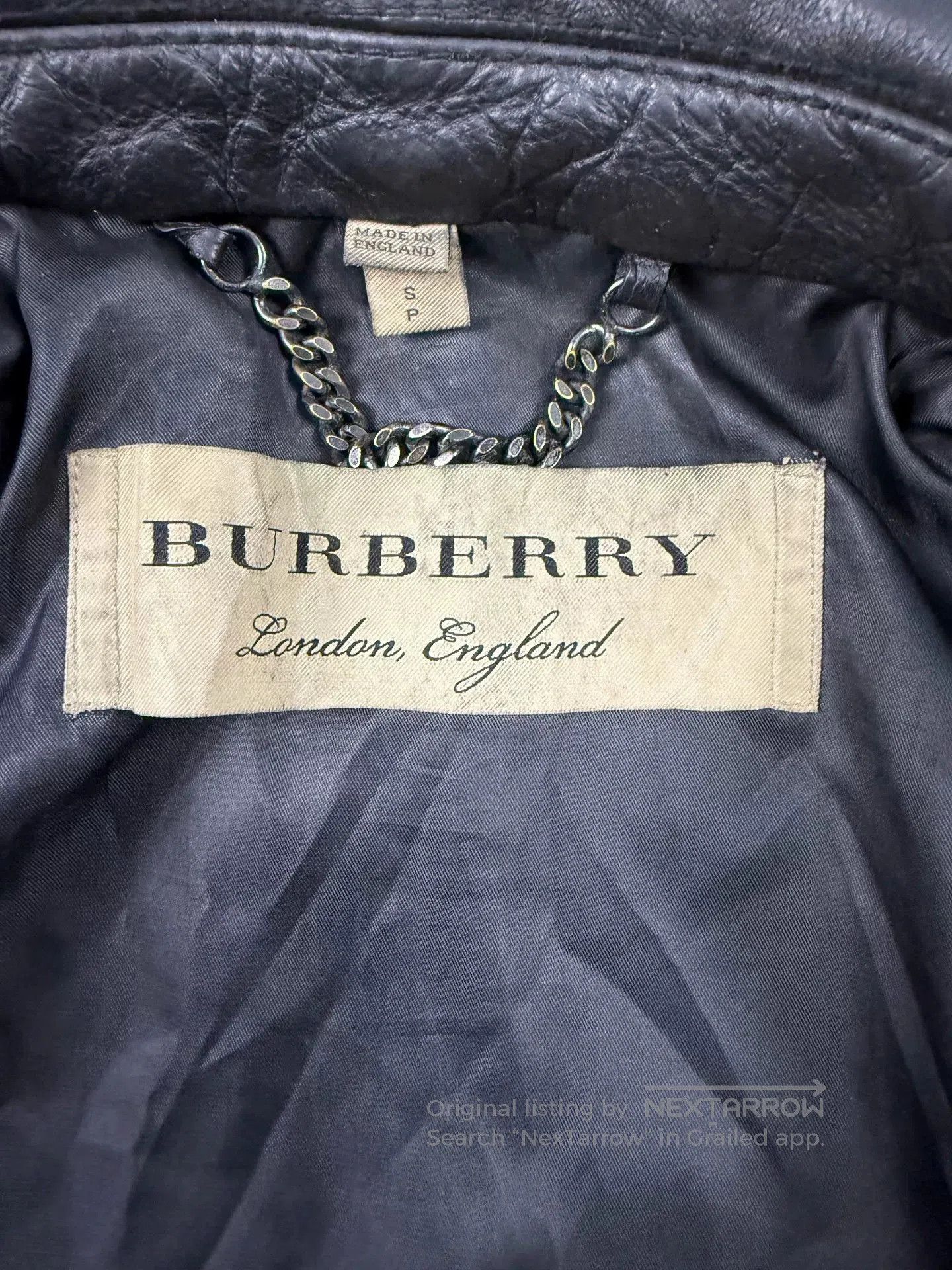 Burberry Burberry Men's Black Leather Flight Jacket. Size US S / EU 44-46 / 1 - 4 Thumbnail