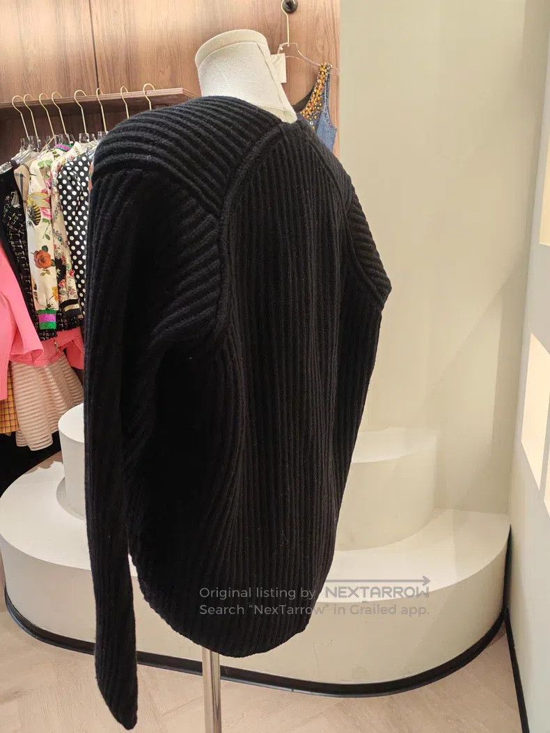 Acne Studios Acne Studios Black V-Neck Wool Sweater, 100% Wool, Classic Size XXS / US 00 / IT 34 - 2 Thumbnail