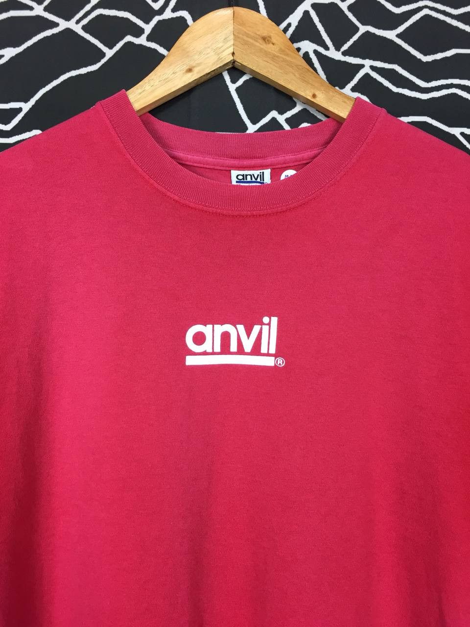 Anvil × Vintage Vtg 90s Anvil Tradition Spell Out Logo Made In Usa Tee Size US M / EU 48-50 / 2 - 3 Thumbnail
