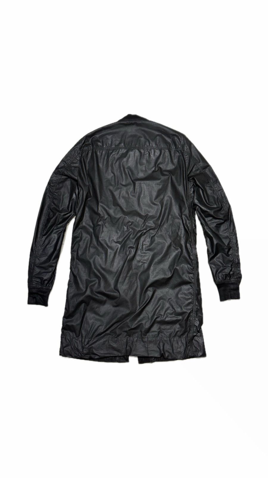Rick Owens 2015 rick owens waxed leather ma-1 coat jacket Size US M / EU 48-50 / 2 - 3 Thumbnail