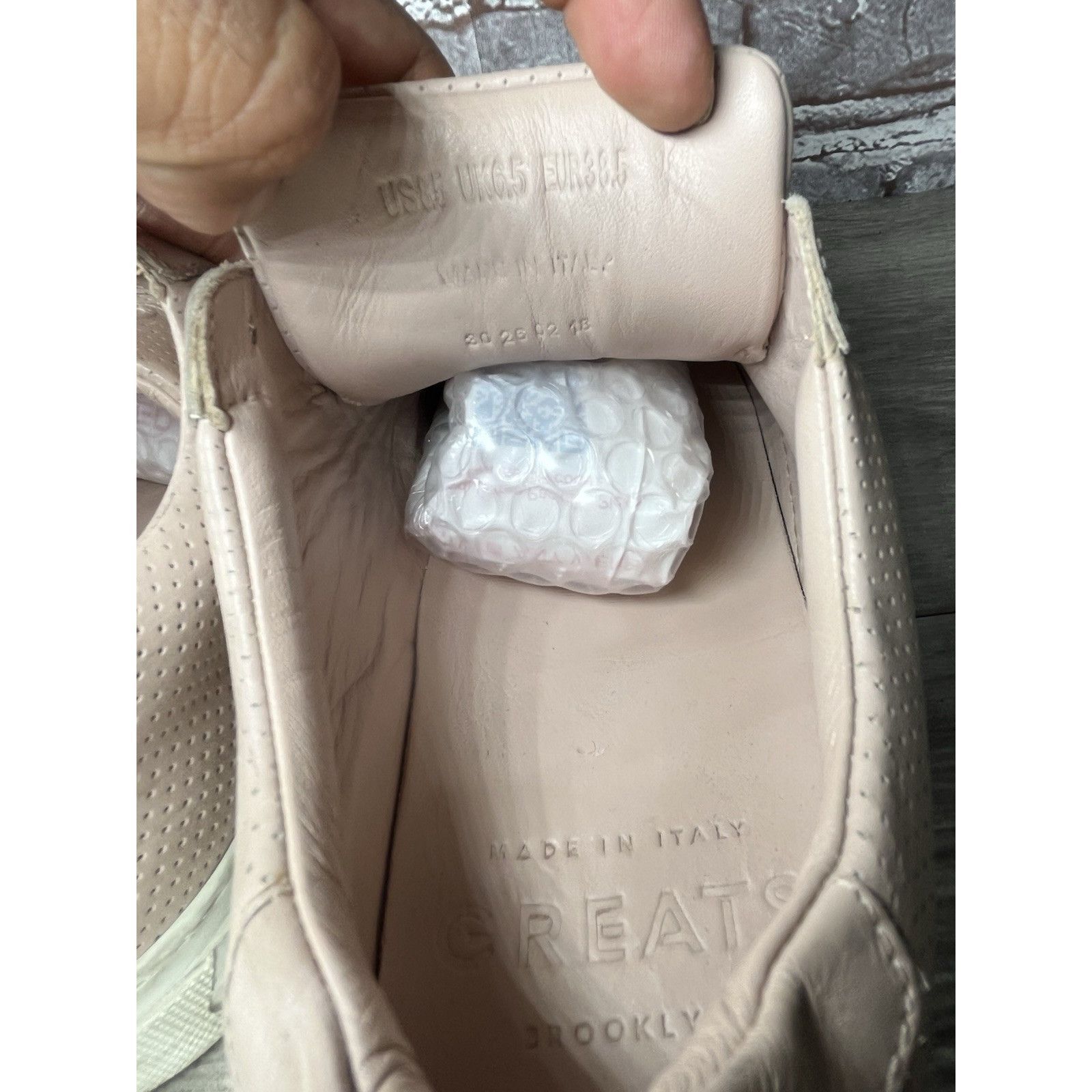 Greats GREATS The Royale Pink Perforated Leather Sneakers Shoes Wom Size US 8.5 / IT 38.5 - 16 Thumbnail
