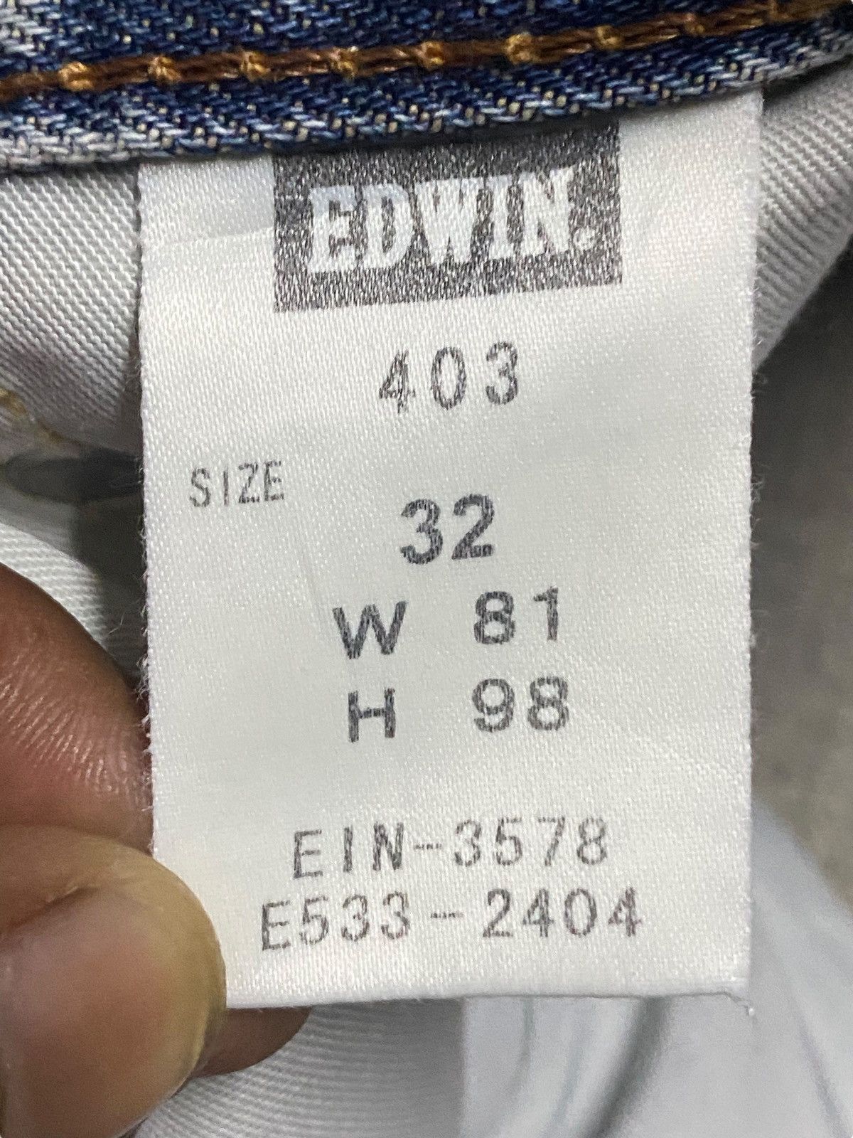 Edwin Vintage Japanese Brand Edwin 403 Light Wash Loose Jeans Size US 32 / EU 48 - 17 Thumbnail