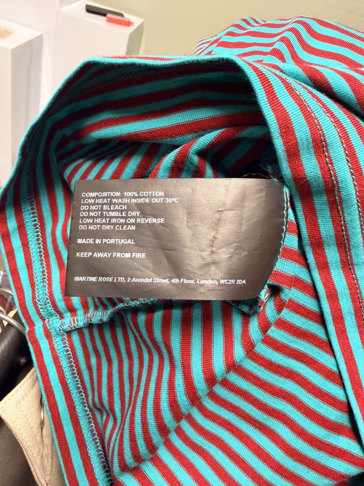 Martine Rose Martin Rose Striped T shirt Size US L / EU 52-54 / 3 - 5 Thumbnail