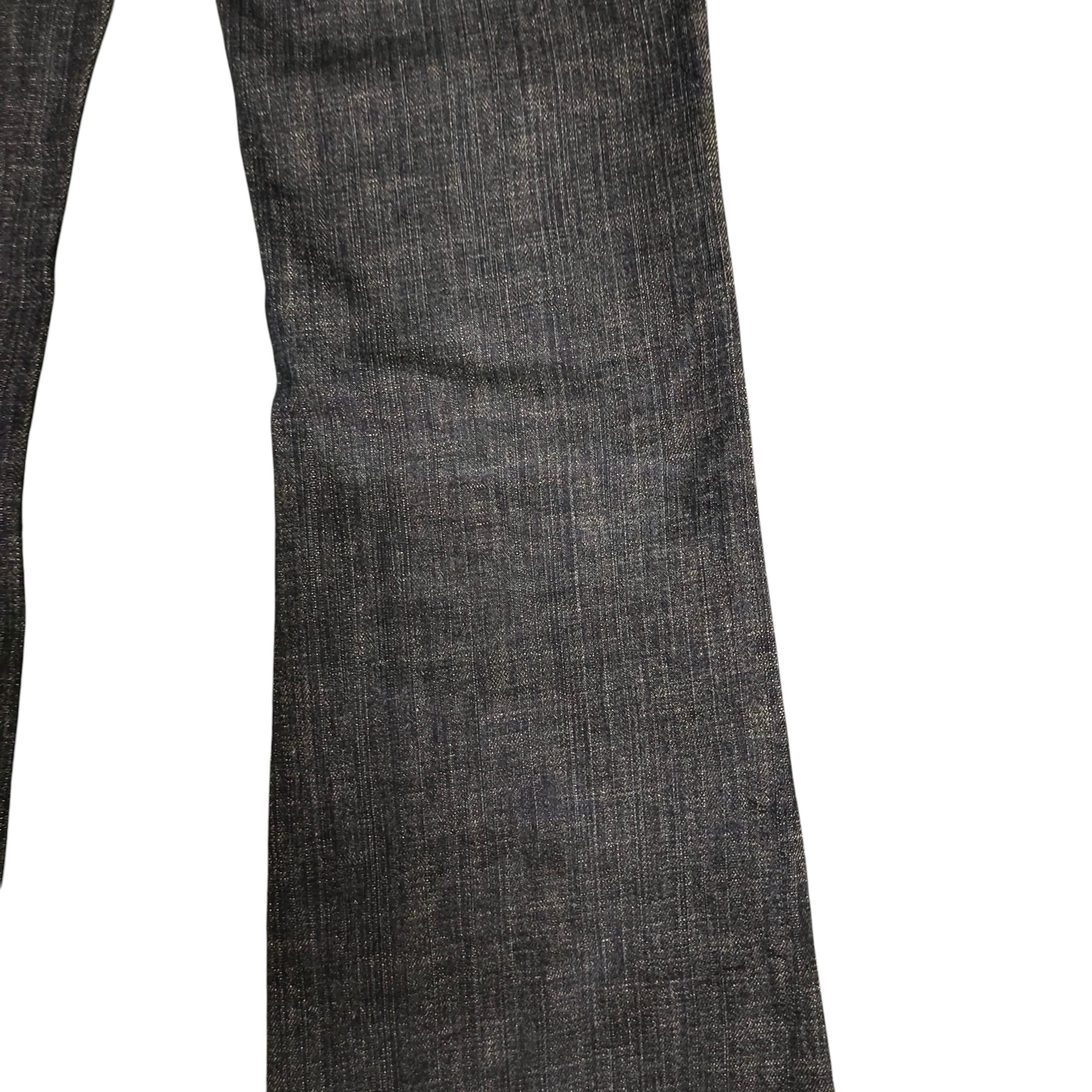 If Six Was Nine Flare Jeans Alpha Cubic Tribal Embroider Distress Bootcut Size US 30 / EU 46 - 4 Thumbnail