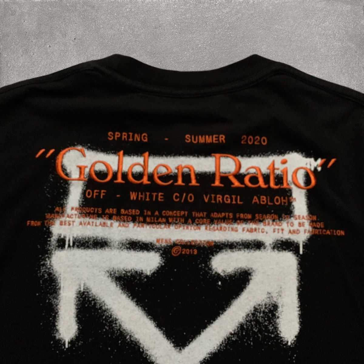 Off-White Off White Small Golden Ratio Arrows Black Tee Virgil Abloh Size US S / EU 44-46 / 1 - 4 Thumbnail