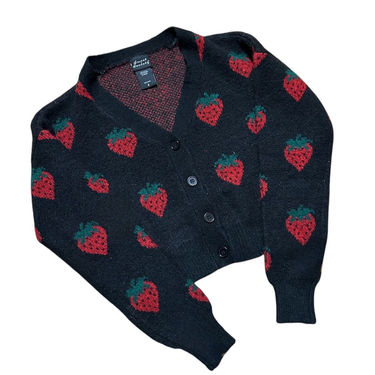 Other Women’s Y2K Sweet Society Strawberry Sweater Size S / US 4 / IT 40 - 8 Thumbnail