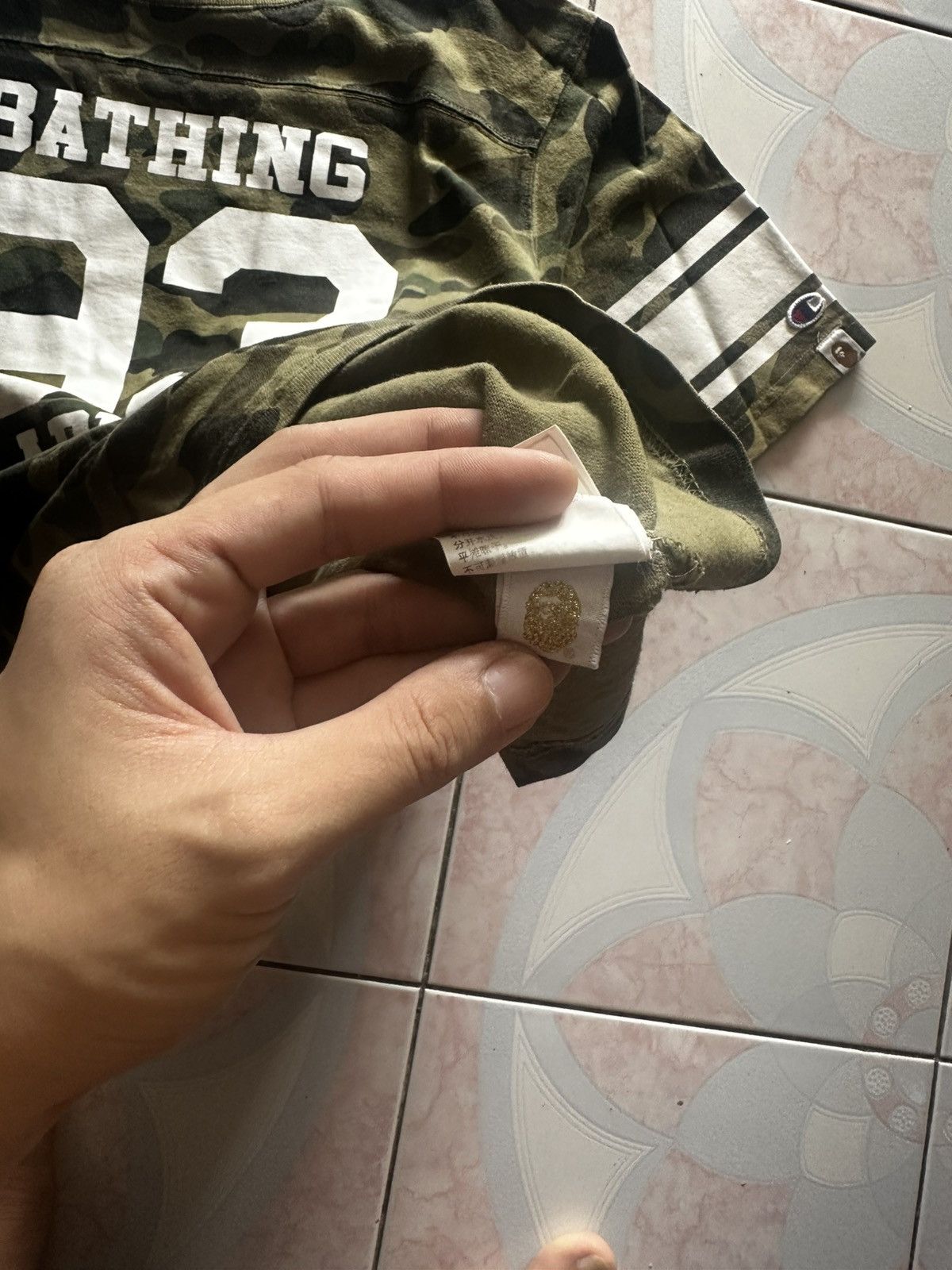 Bape × Champion Champion x Bape Camo Football Size US L / EU 52-54 / 3 - 4 Thumbnail