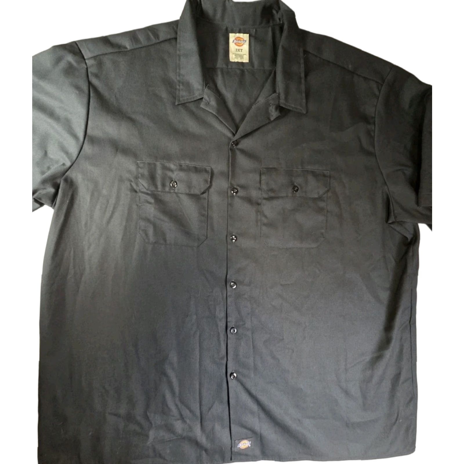 Dickies VINTAGE Dickies 3XL Short Sleeve Work Shirt Black Men 3XL Distressed Grunge Workwear Shirt Mens Size US XXL / EU 58 / 5 - 1 Thumbnail