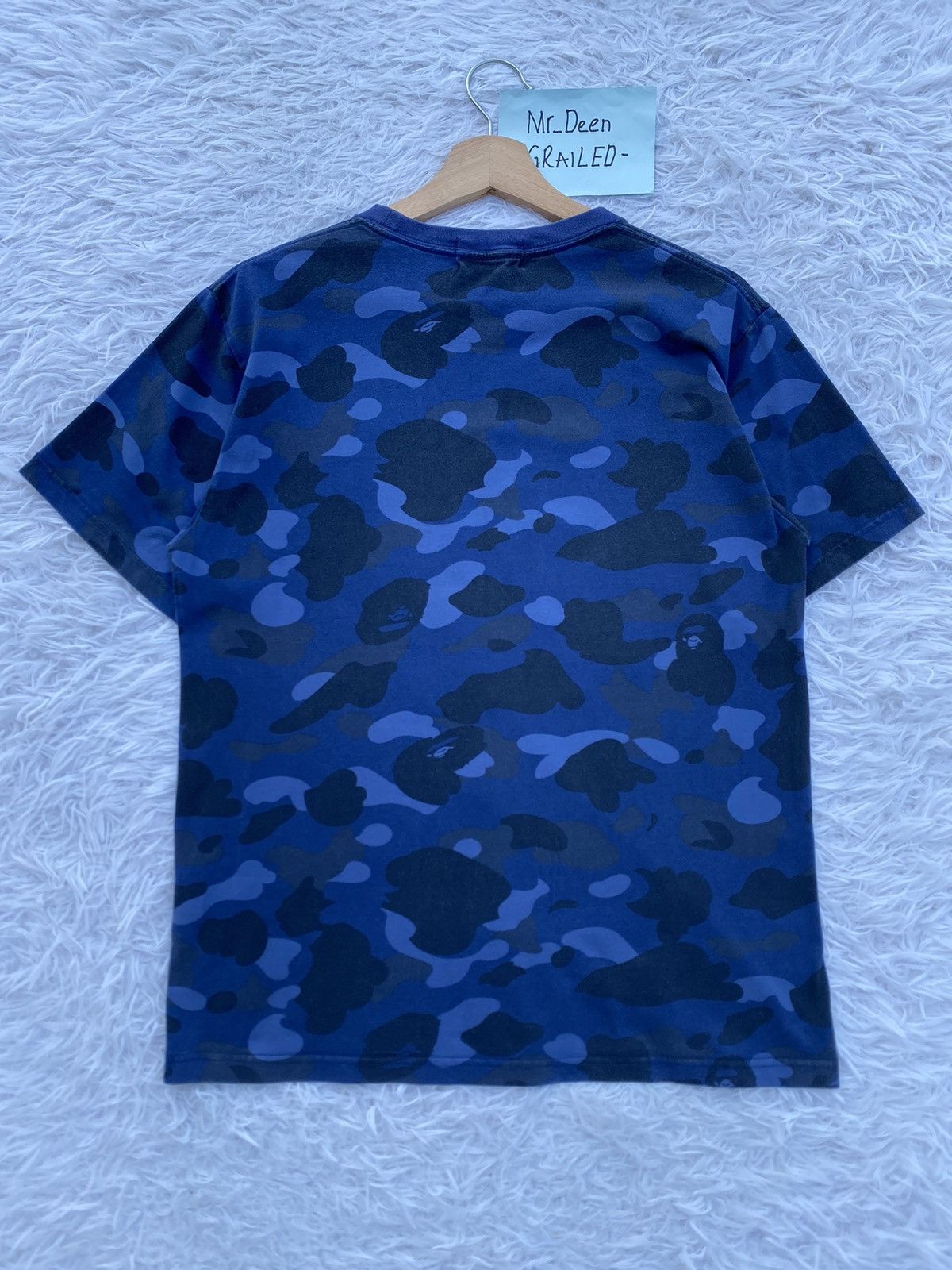 Bape Rare BAPE Shark Camo Blue Tshirt Size US M / EU 48-50 / 2 - 14 Thumbnail