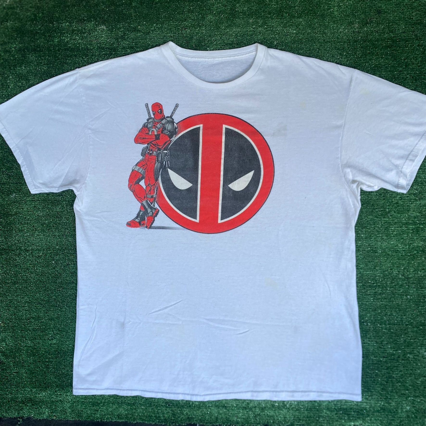 Marvel Comics Vintage Y2K Deadpool Logo Shirt Marvel Comics Movie Tee Size US XL / EU 56 / 4 - 1 Thumbnail