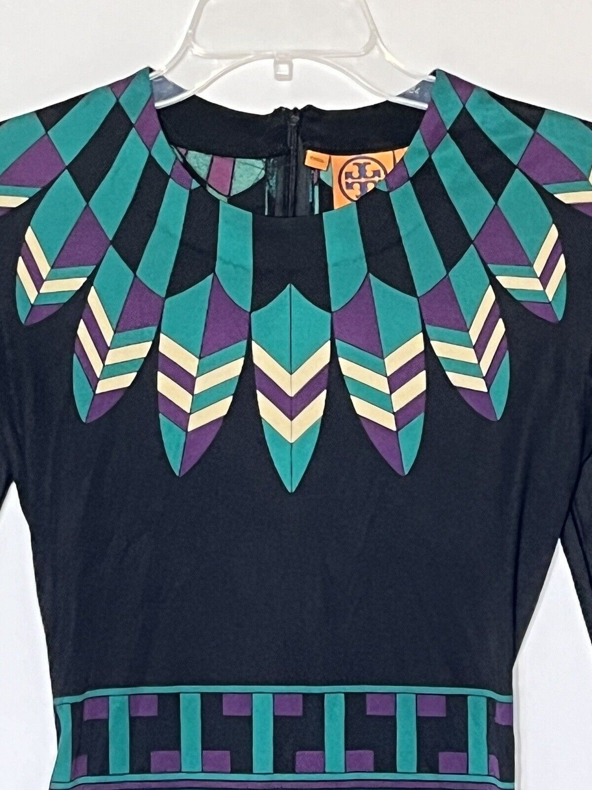 Tory Burch Tory Burch 100% Silk Long Sleeve Stretch Dress Size XS / US 0-2 / IT 36-38 - 8 Thumbnail