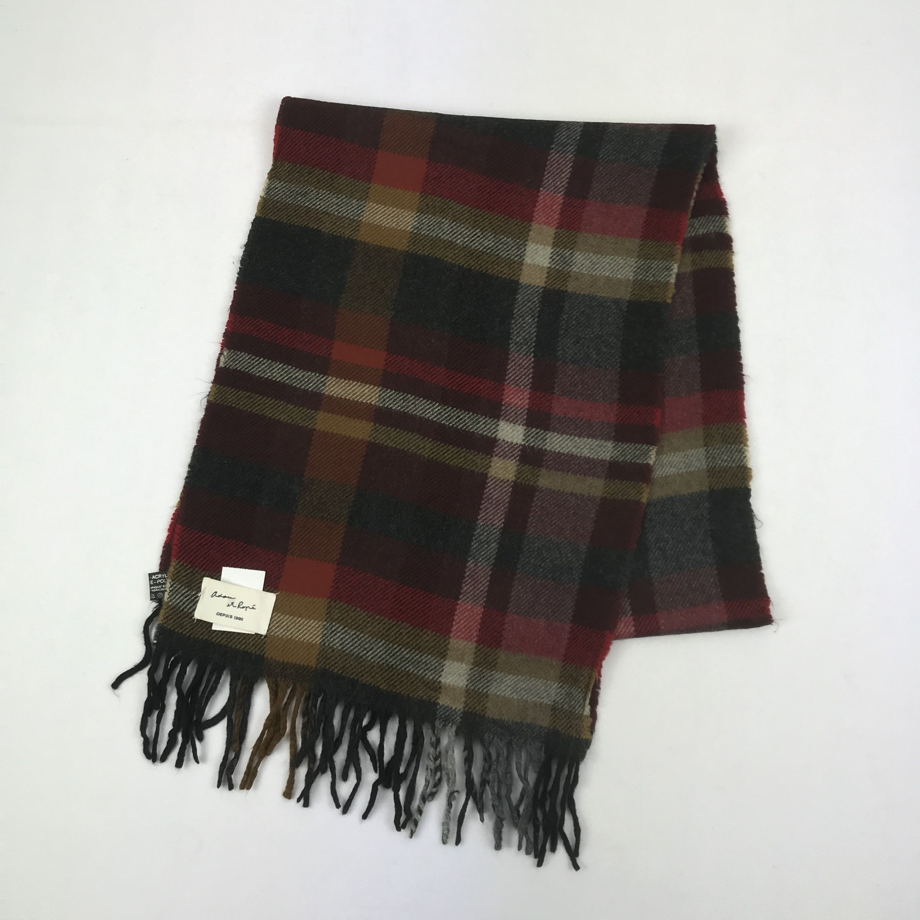 ADAM ET ROPE Vintage Adam et Rope Scarf Muffler Wool Cashmere Scarves Size ONE SIZE - 3 Thumbnail