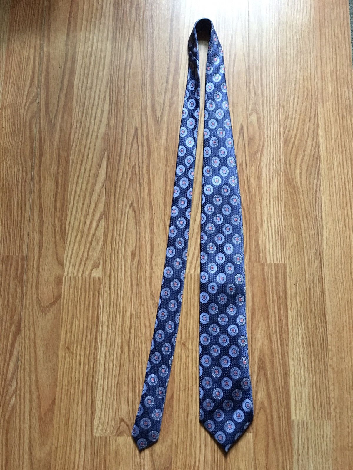 Ermenegildo Zegna Ermenegildo Zegna Blue Designer Silk Mens Tie Size ONE SIZE - 6 Thumbnail