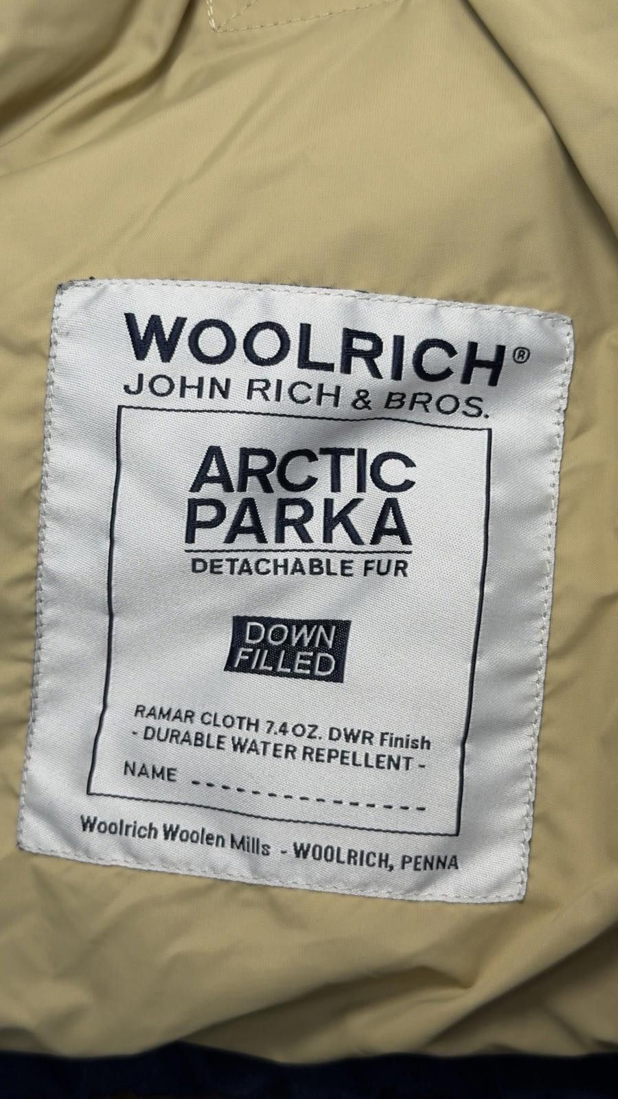Woolrich Woolen Mills Woolrich Arctic Down Parka XS Blue Hooded Men’s Winter Coat Size US XS / EU 42 / 0 - 5 Thumbnail