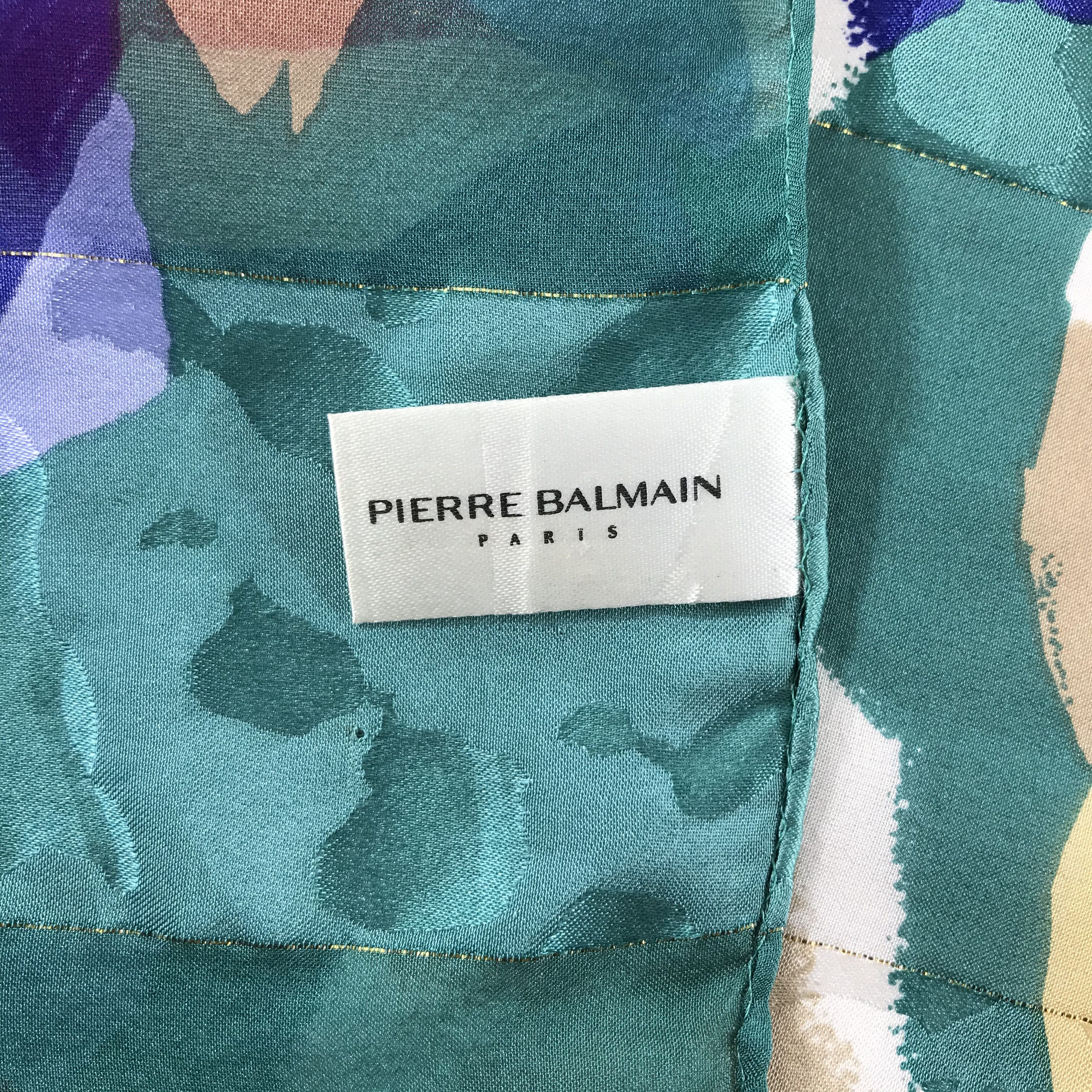 Pierre Balmain Vintage Pierre Balmain Silk scarf Size ONE SIZE - 5 Thumbnail