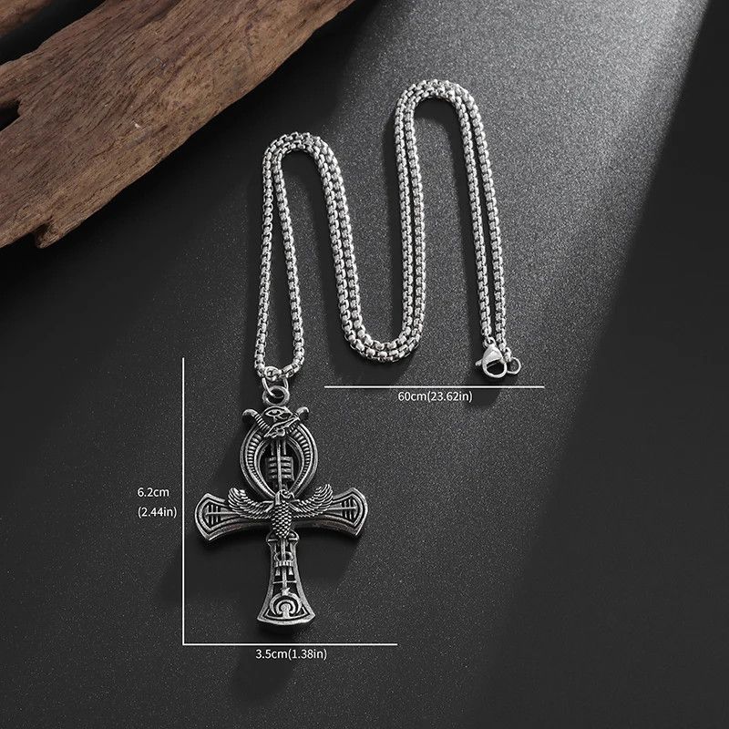 Jewelry Ankh Cross Pendant Necklace Size ONE SIZE - 4 Thumbnail