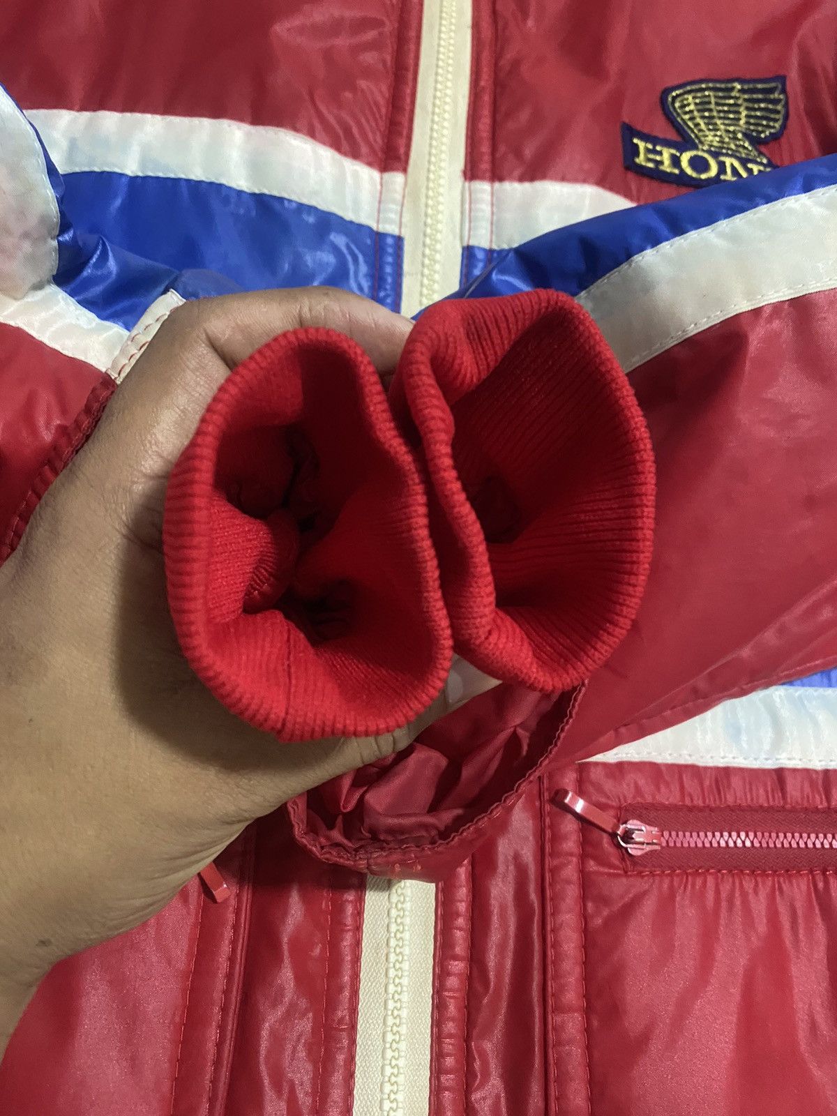Honda × Japanese Brand × Vintage Vintage 70s Honda Jacket Fullzipper Embroidery Biglogo Large Size US L / EU 52-54 / 3 - 7 Thumbnail