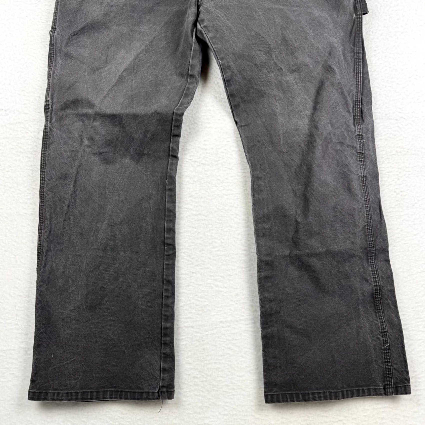 Dickies Dickies Carpenter Pants Mens 38x30 Gray Duck Canvas 5-Pocket Cargo Workwear Straight Leg Size US 38 / EU 54 - 5 Thumbnail