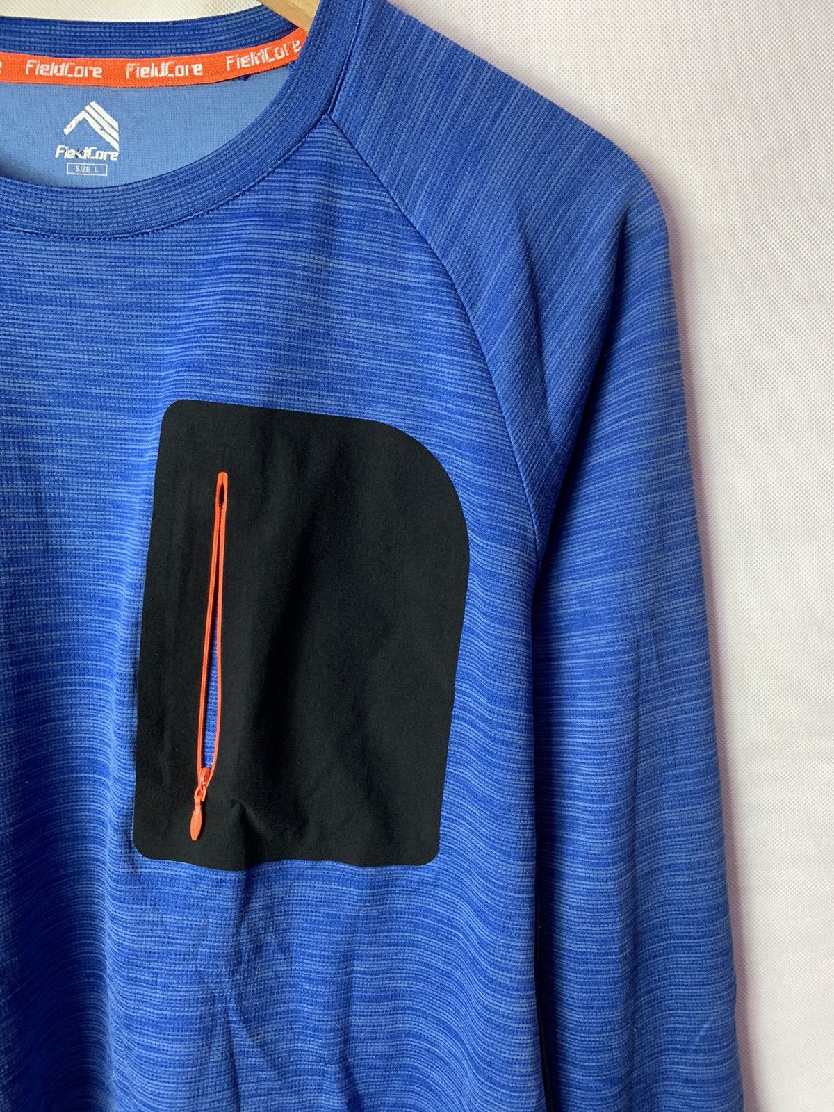 Japanese Brand Fieldcore Single Pocket Polyester Longsleeves Outdoor Gear Size US L / EU 52-54 / 3 - 4 Thumbnail