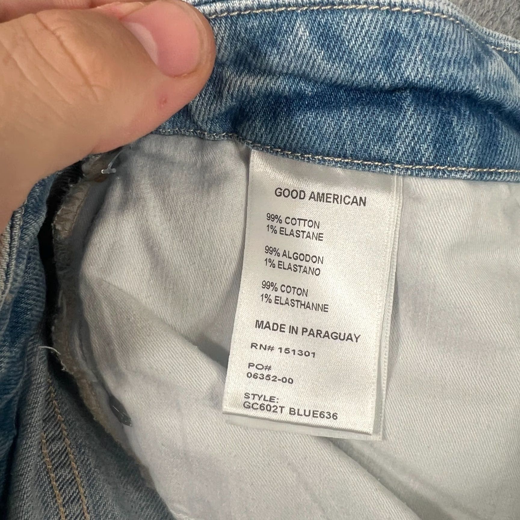 Good American Good American Women's Skinny Jeans 18 Light Wash Denim Plus Size Cotton Spandex NWT Size 25" / US 0 / IT 36 - 4 Thumbnail