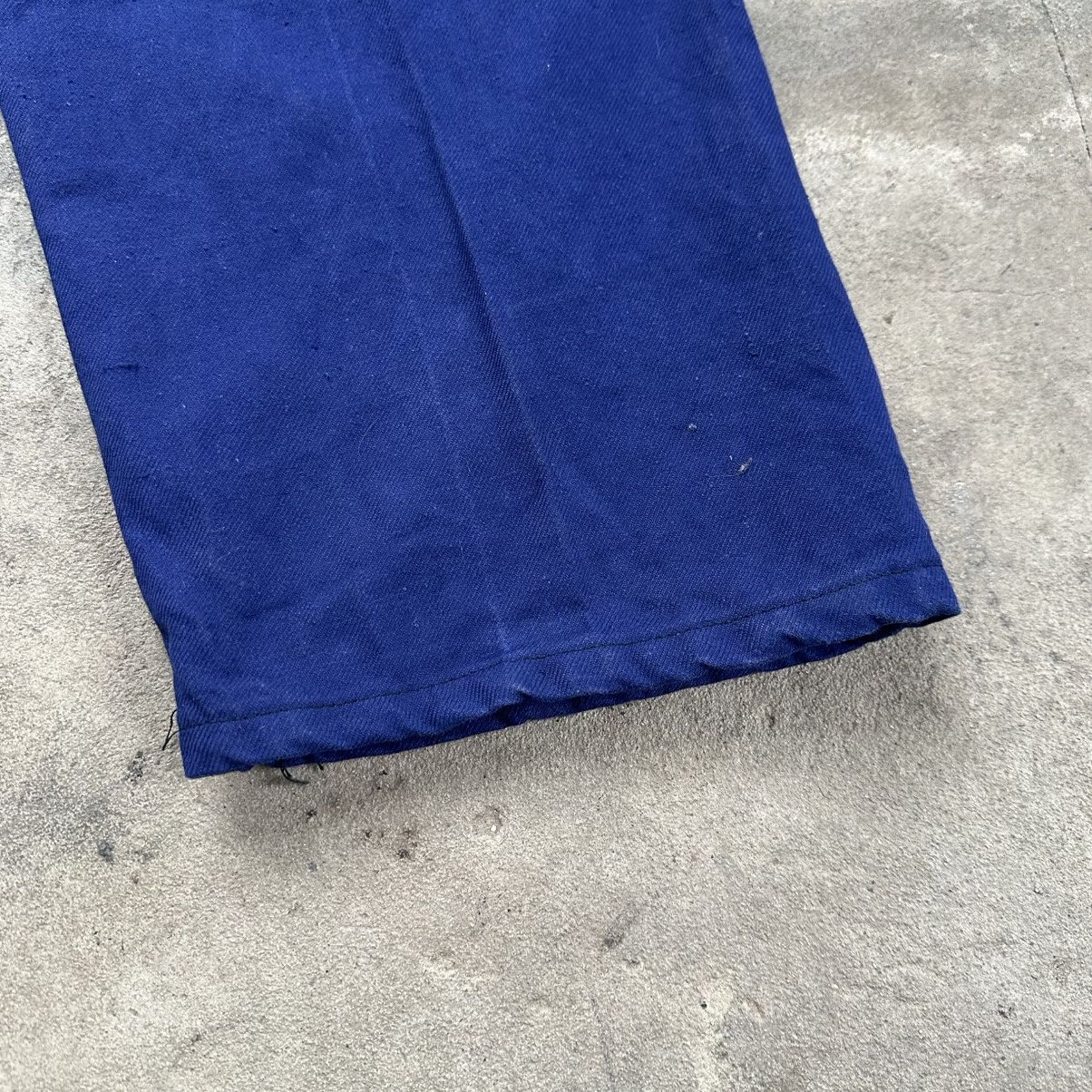 Le Laboureur 1970ʼs Vintage utility French HBT Sanfor Cotton Work Pants Size US 38 / EU 54 - 9 Thumbnail