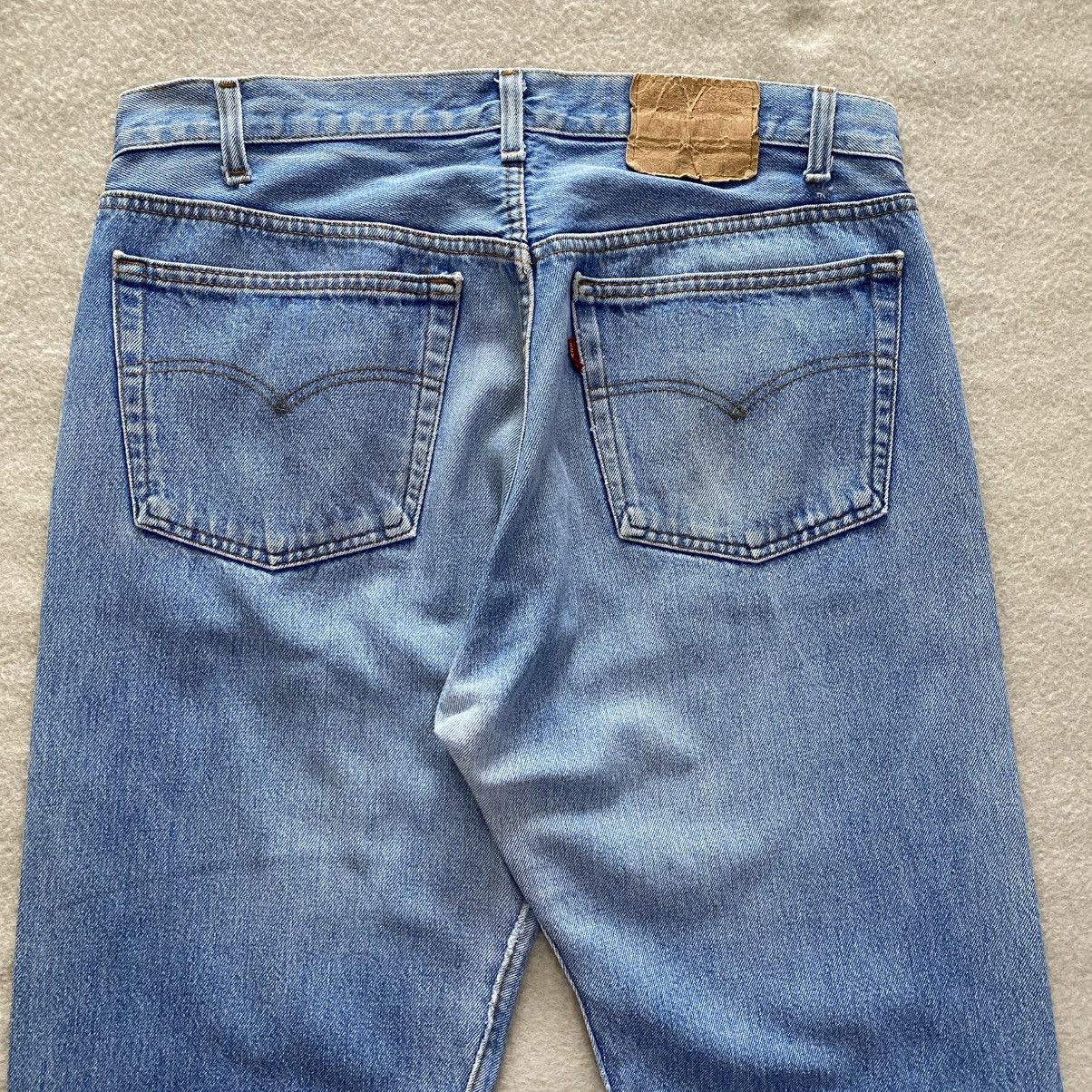 Levi's × Vintage Vintage 90's Levi's 501 Distressed Denim w35 Size US 35 - 8 Thumbnail