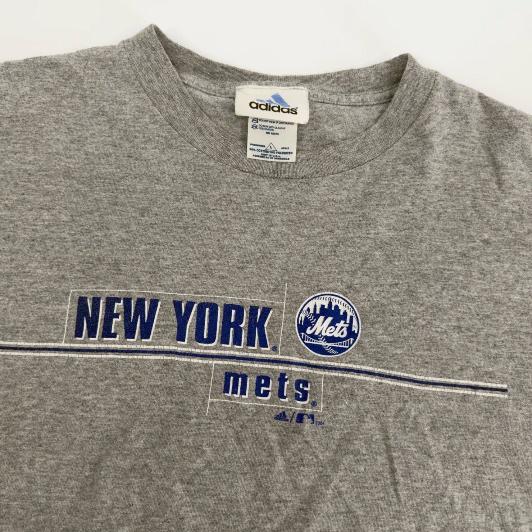 Adidas VTG Adidas New York Mets Graphic Shirt L Gray Short Sleeve MLB Baseball Y2K Mens Shirts Graphic Tee Sports 90s Queens Fans Size US L / EU 52-54 / 3 - 2 Thumbnail