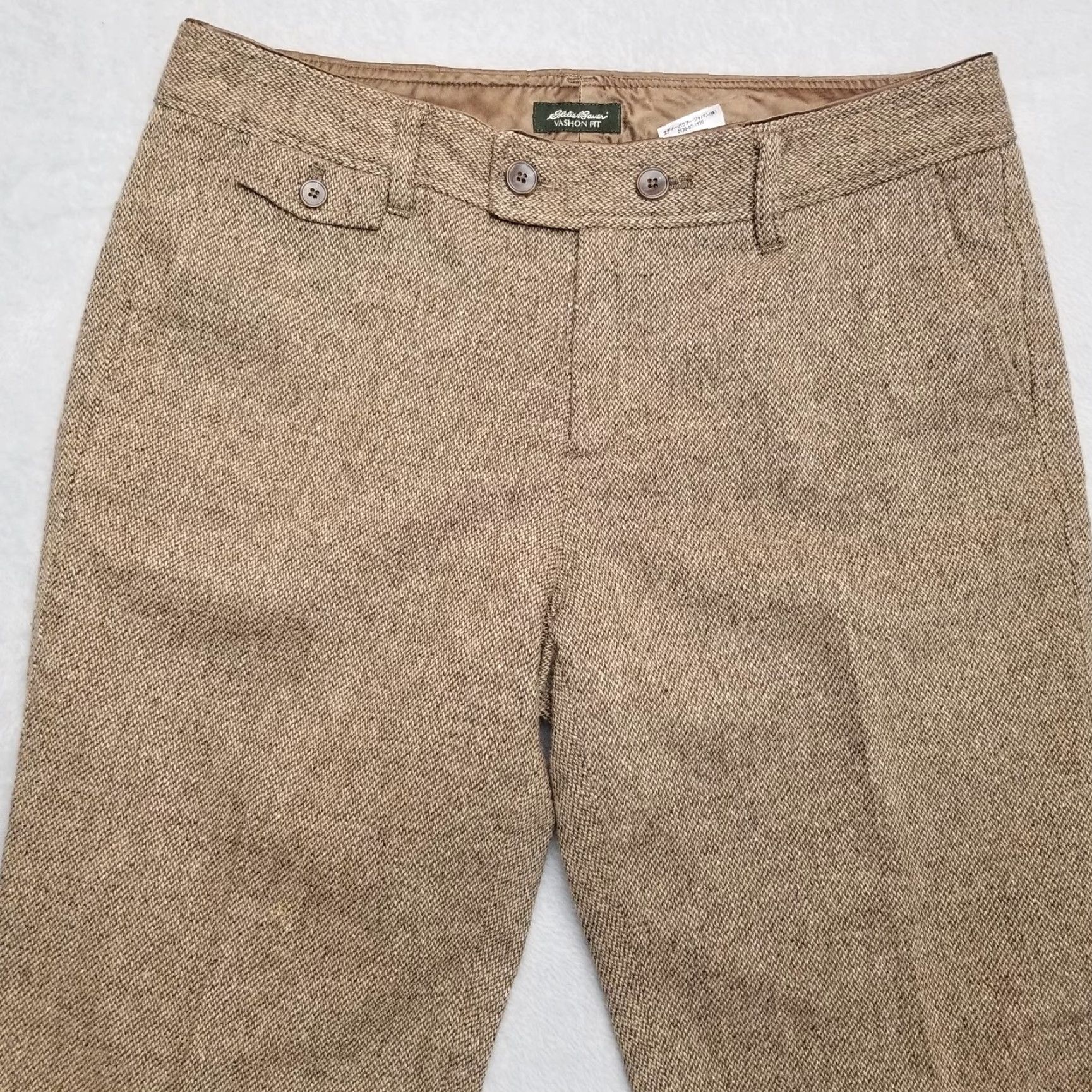Eddie Bauer VINTAGE Eddie Bauer Pants Womens 12 Brown 89% Wool 100% Polyester Lining Vashon Fit Size 34" / US 12 / IT 48 - 5 Thumbnail