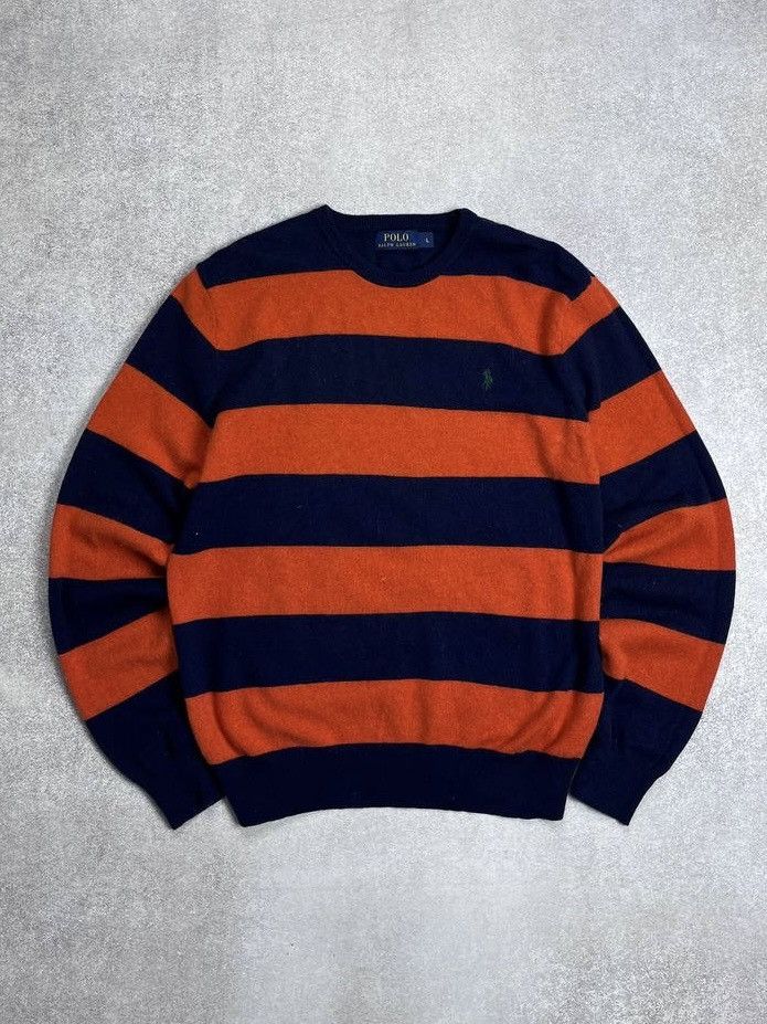 Other VINTAGE POLO RALPH LAUREN STRIPED KNIT SWEATER RARE L Size US L / EU 52-54 / 3 - 1 Thumbnail