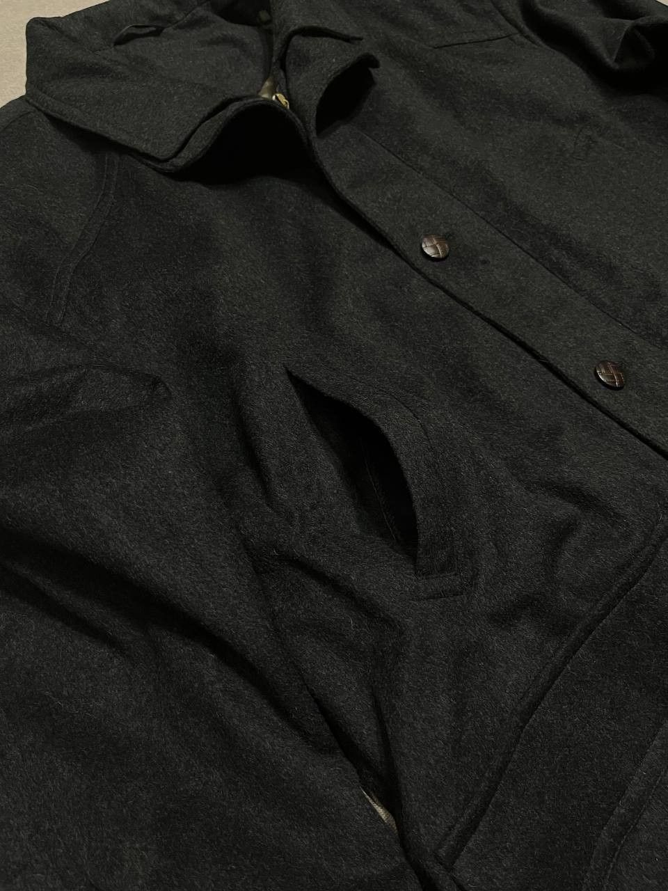 Other Vintage 90s Men`s Coat Viscose Wool Heavyweight Size US L / EU 52-54 / 3 - 3 Thumbnail