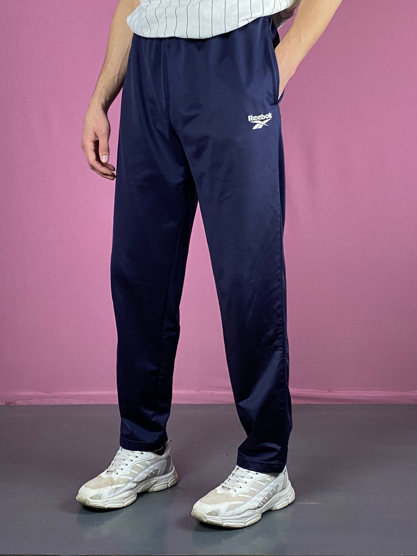 Reebok × Vintage 90s Reebok Vintage Men's Track Pants - L Size US 34 / EU 50 - 1 Thumbnail