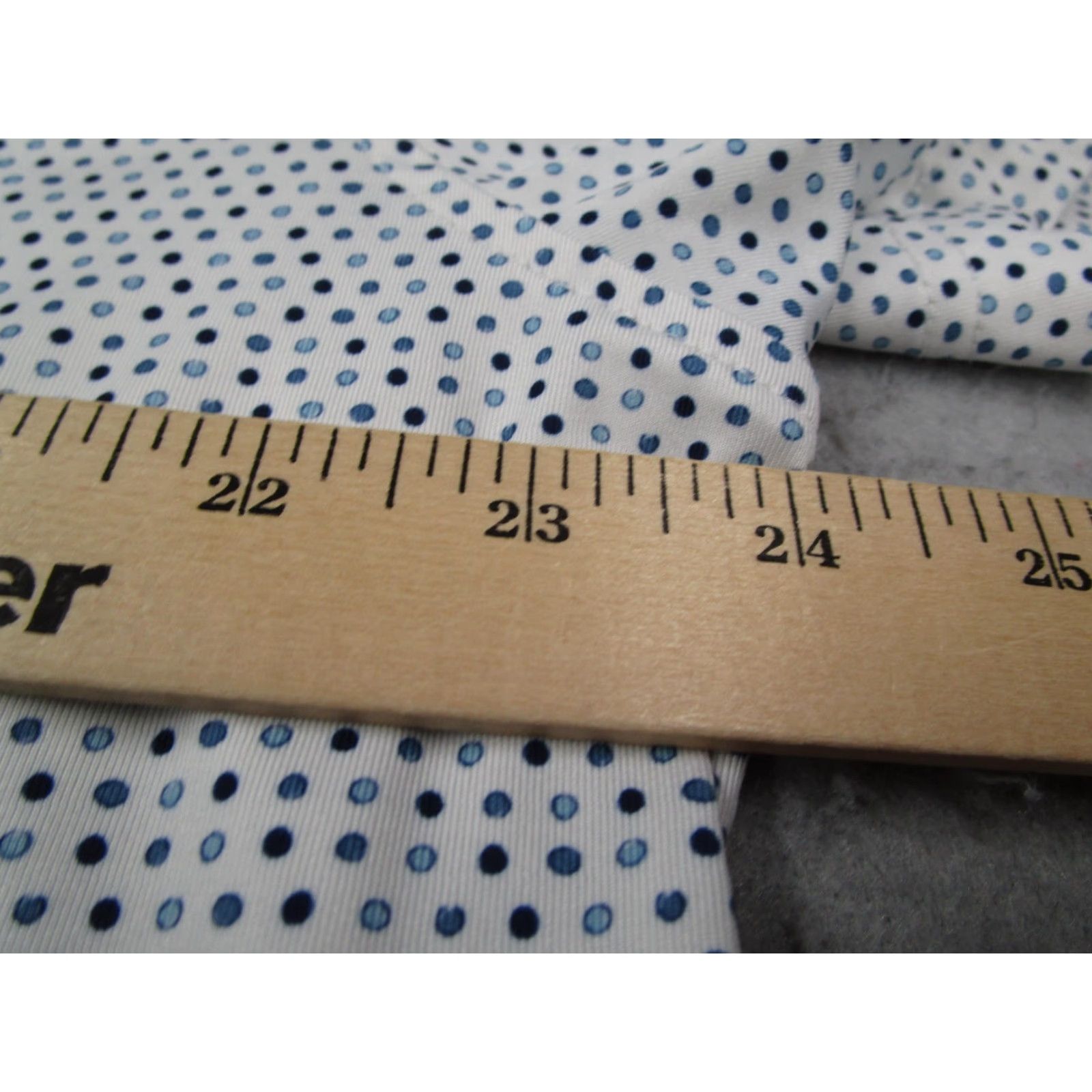 johnnie-O johnnie-O Polo Shirt Mens L White Blue Polka Dot Performance Golf PVGC 1924 Size US L / EU 52-54 / 3 - 6 Thumbnail