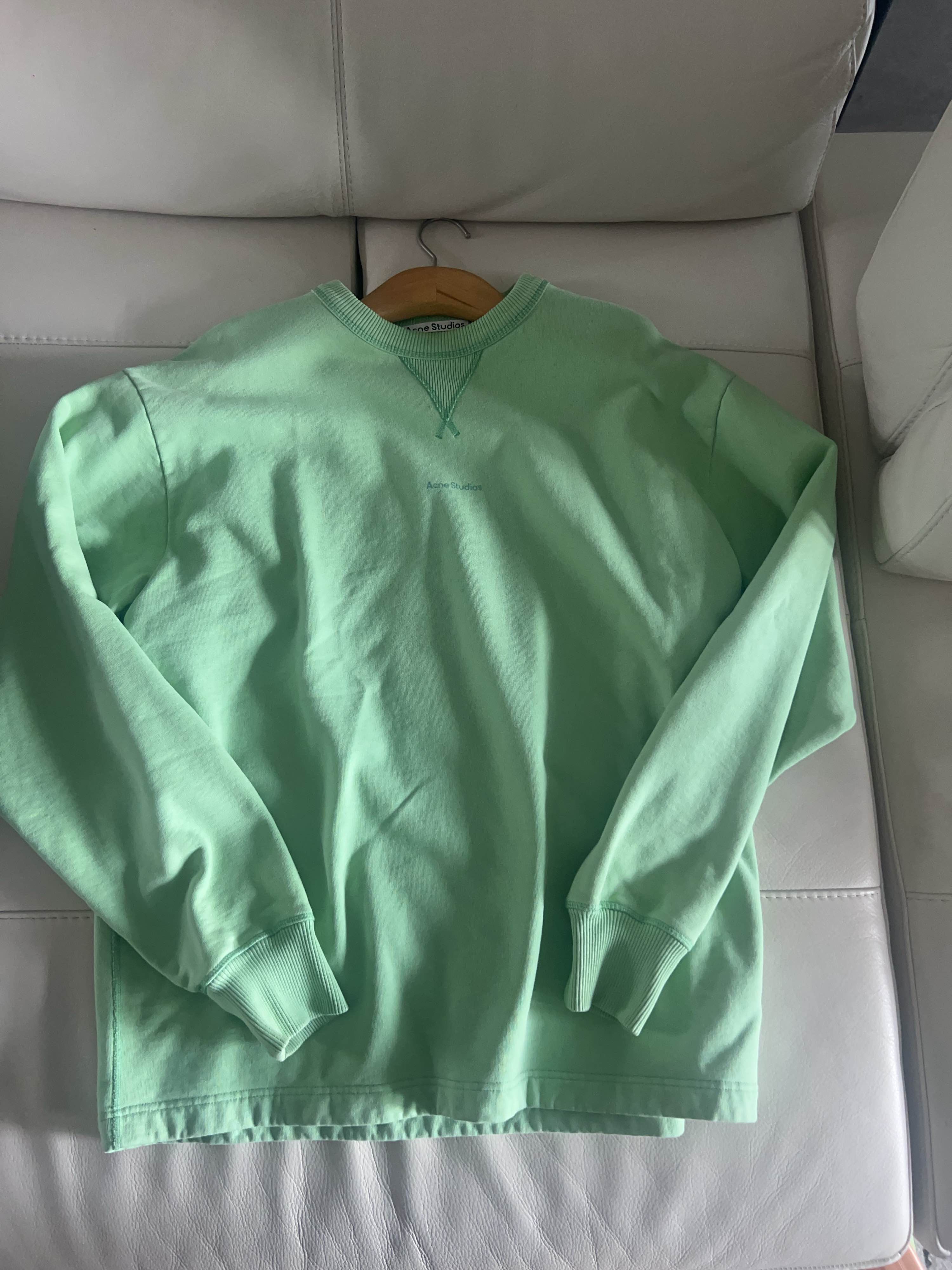Acne Studios Acne Studios Logo Sweatshirt Mint Size M Size US M / EU 48-50 / 2 - 1 Thumbnail