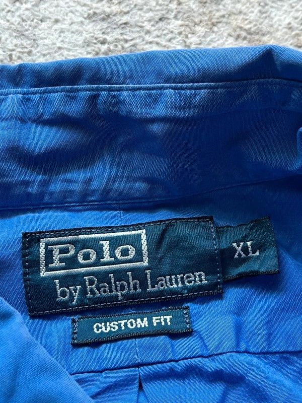 Polo Ralph Lauren Polo Ralph Lauren Sz XL Custom Fit Small Pony Blue Shirt Size US XL / EU 56 / 4 - 3 Thumbnail