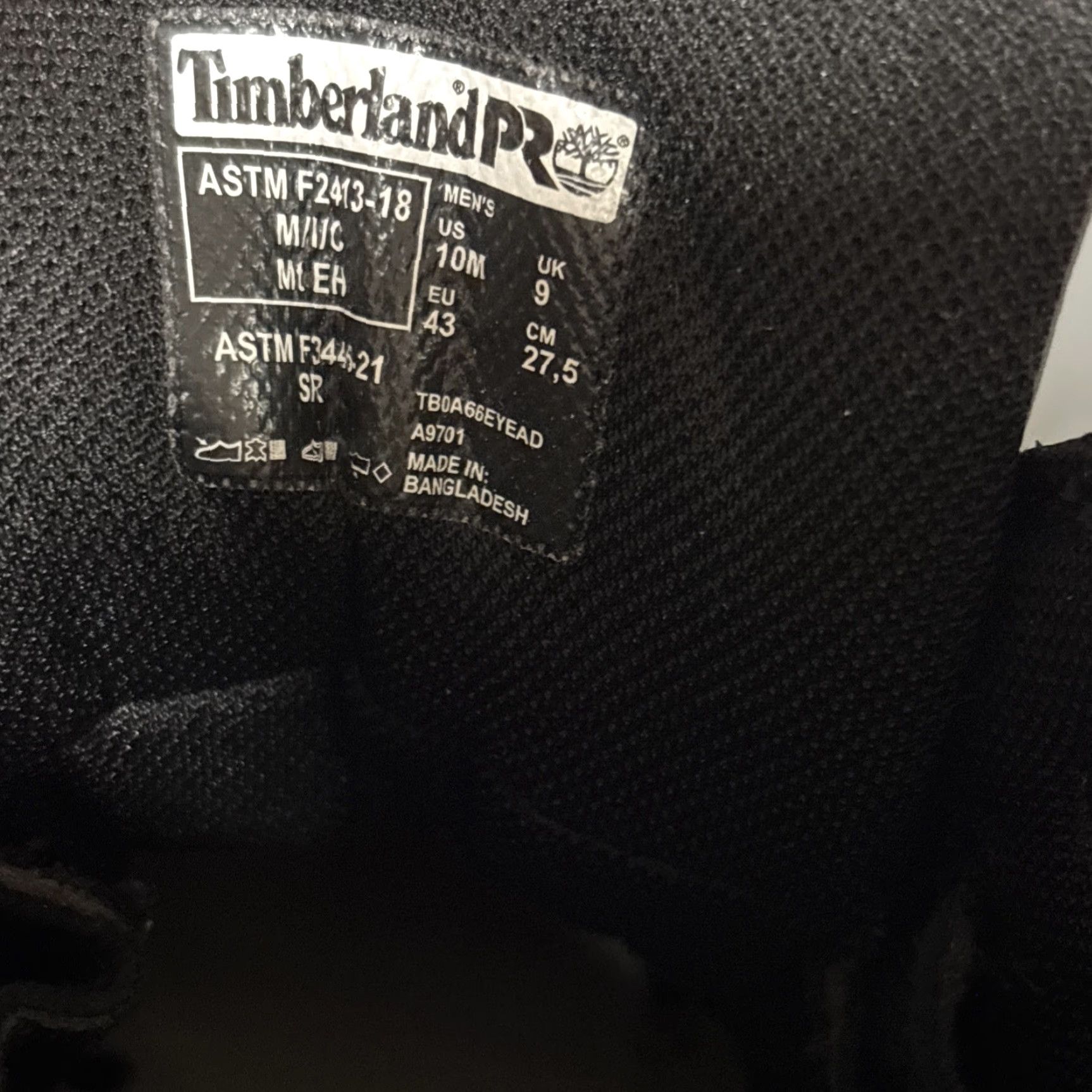 Timberland Timberland Pro Ambridge 6" Work Boot Mens US 10 Black WP Leather New In Box CT WP Slip Resistant Waterproof Composite Toe Boots Size US 10 / EU 43 - 4 Thumbnail