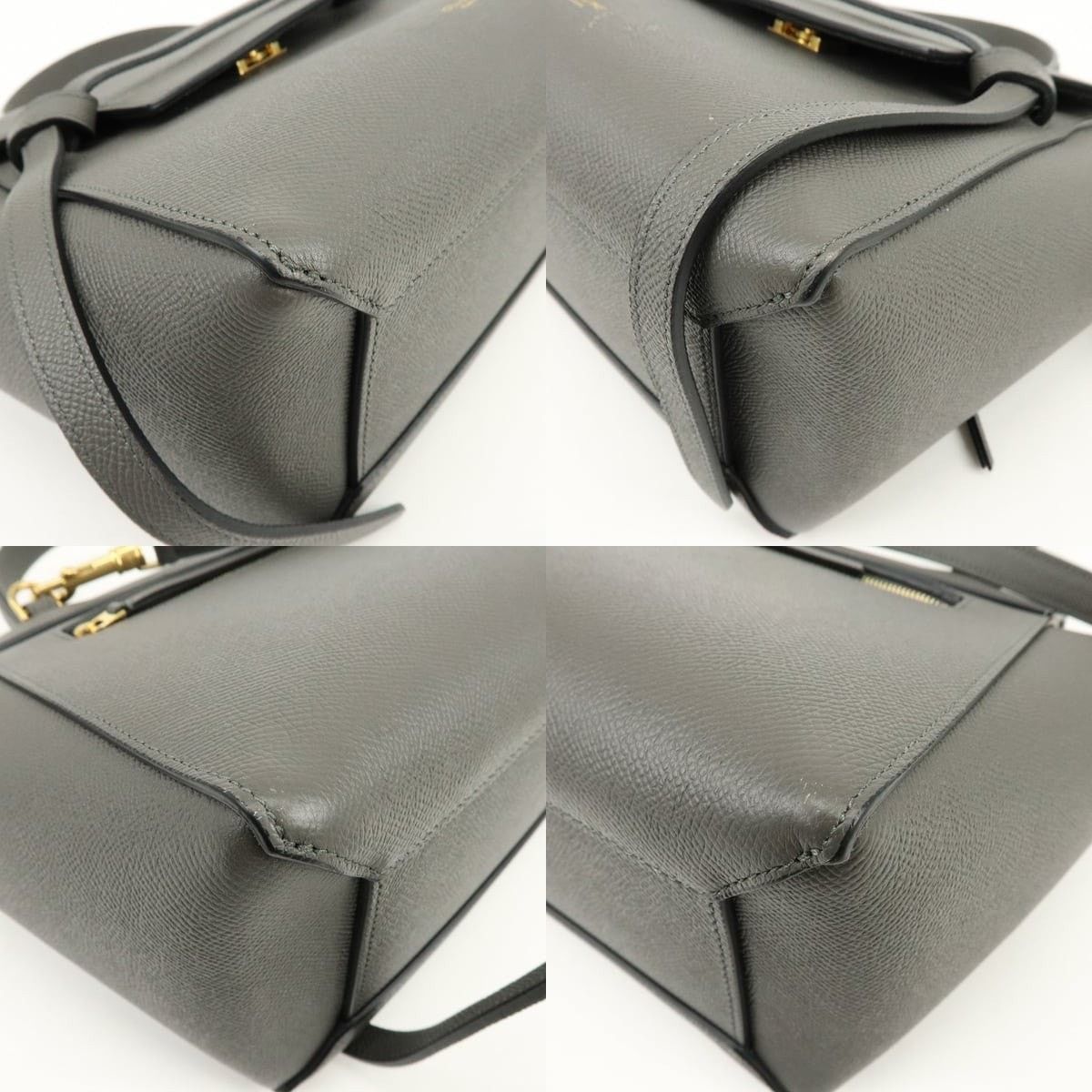 Celine Celine Belt Bag Calfskin Top Handle Gray Size ONE SIZE - 5 Thumbnail