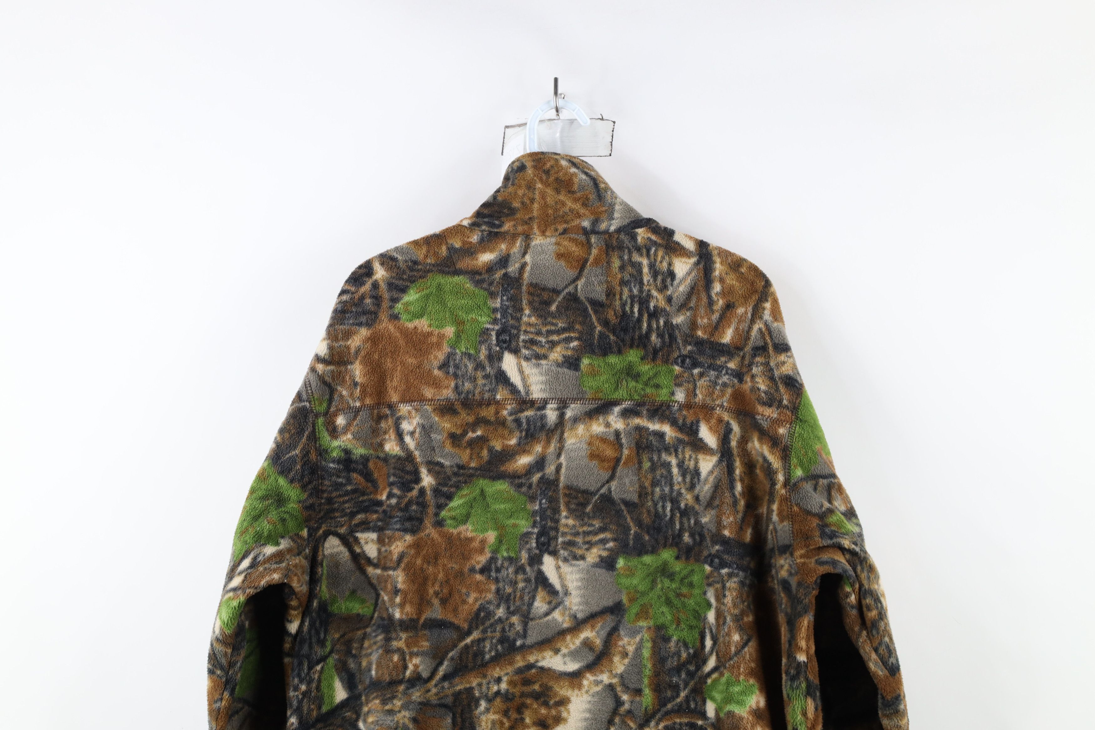 Cabelas × Vintage Vintage 90s Cabelas Spell Camouflage Full Zip Fleece Jacket Size US M / EU 48-50 / 2 - 10 Thumbnail