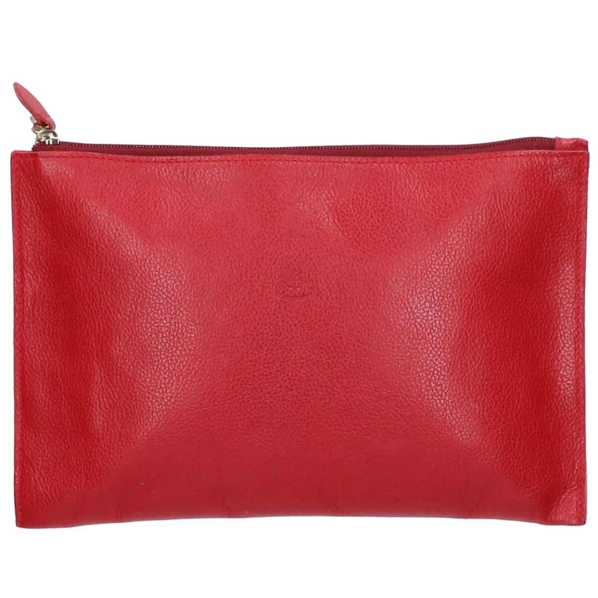 Other IL BISONTE Leather Zip Pouch Leather Other 54162304195 DUTY FREE for USA