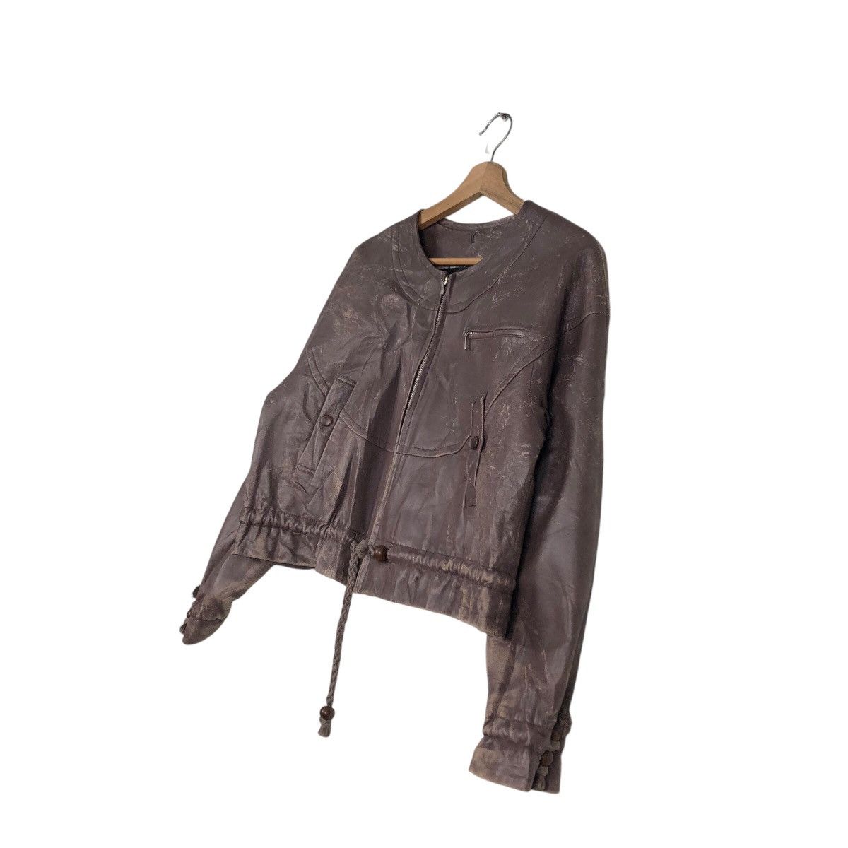 Japanese Brand 📌Cropped Genuine Leather Jacket Biker Josephine Size US M / EU 48-50 / 2 - 3 Thumbnail