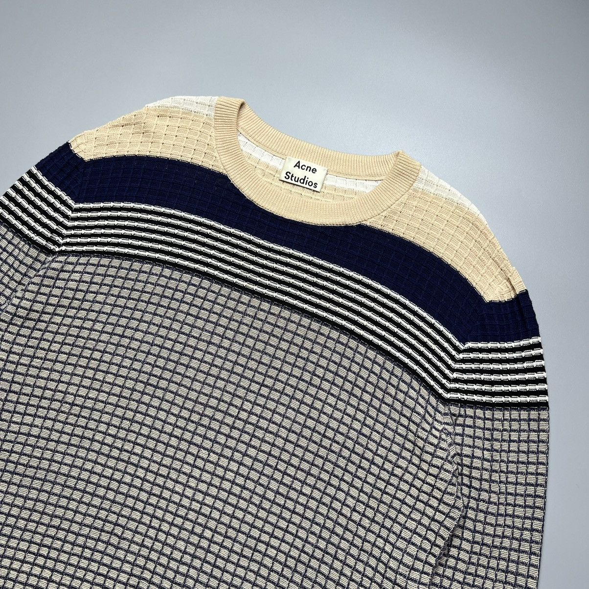 Acne Studios Acne Studios - KOOS waffle Knitted Sweater Size US M / EU 48-50 / 2 - 4 Thumbnail