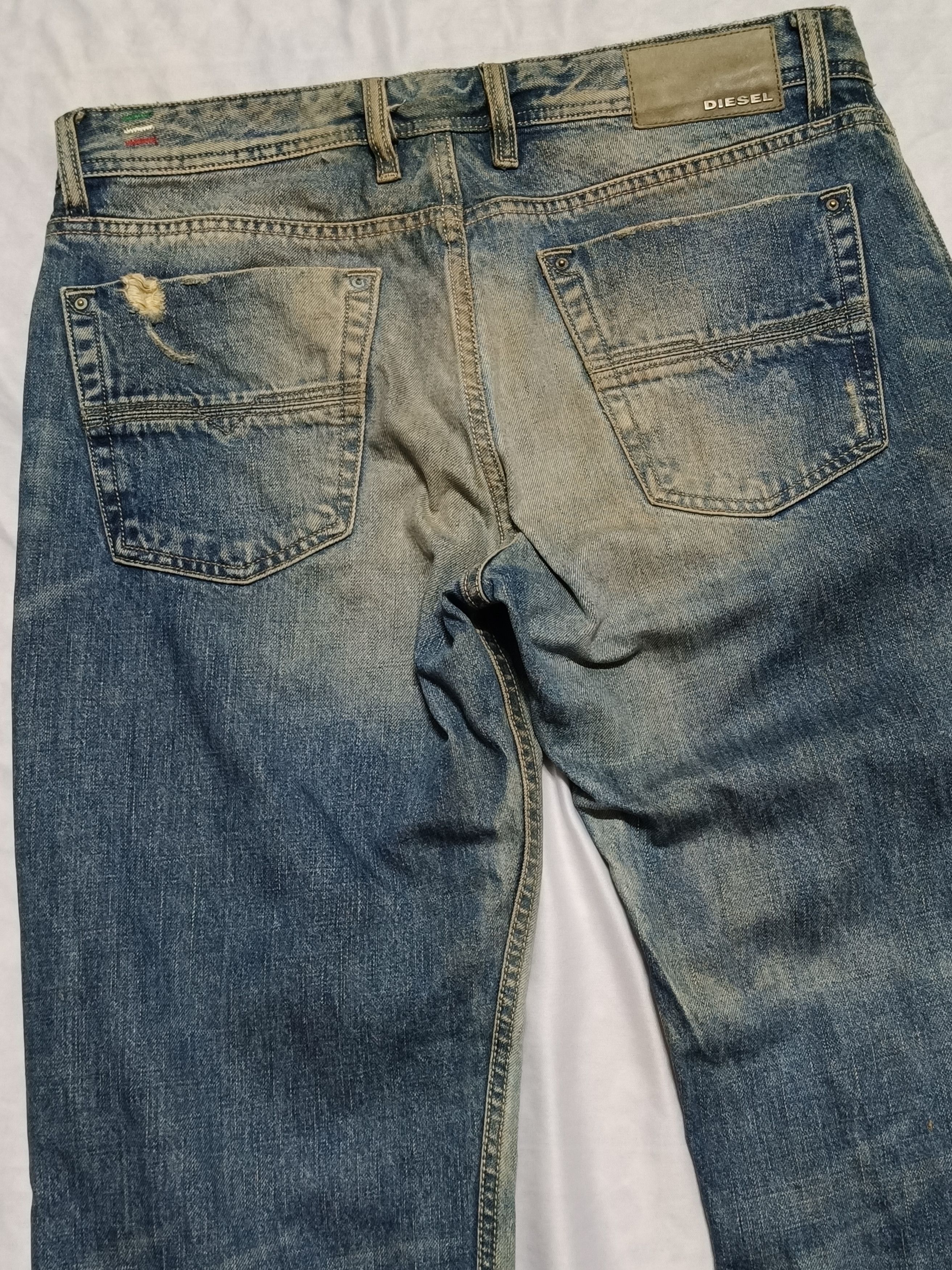 Diesel Diesel KURREN Regular Straight distressed Jeans Size US 34 / EU 50 - 8 Thumbnail