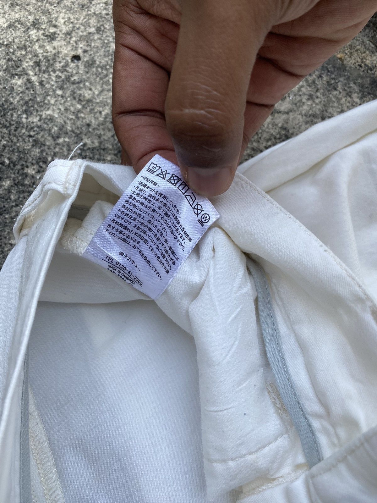 If Six Was Nine × Vintage × semanticdesign Semantic Design White Denim Pants Size US 31 - 8 Thumbnail