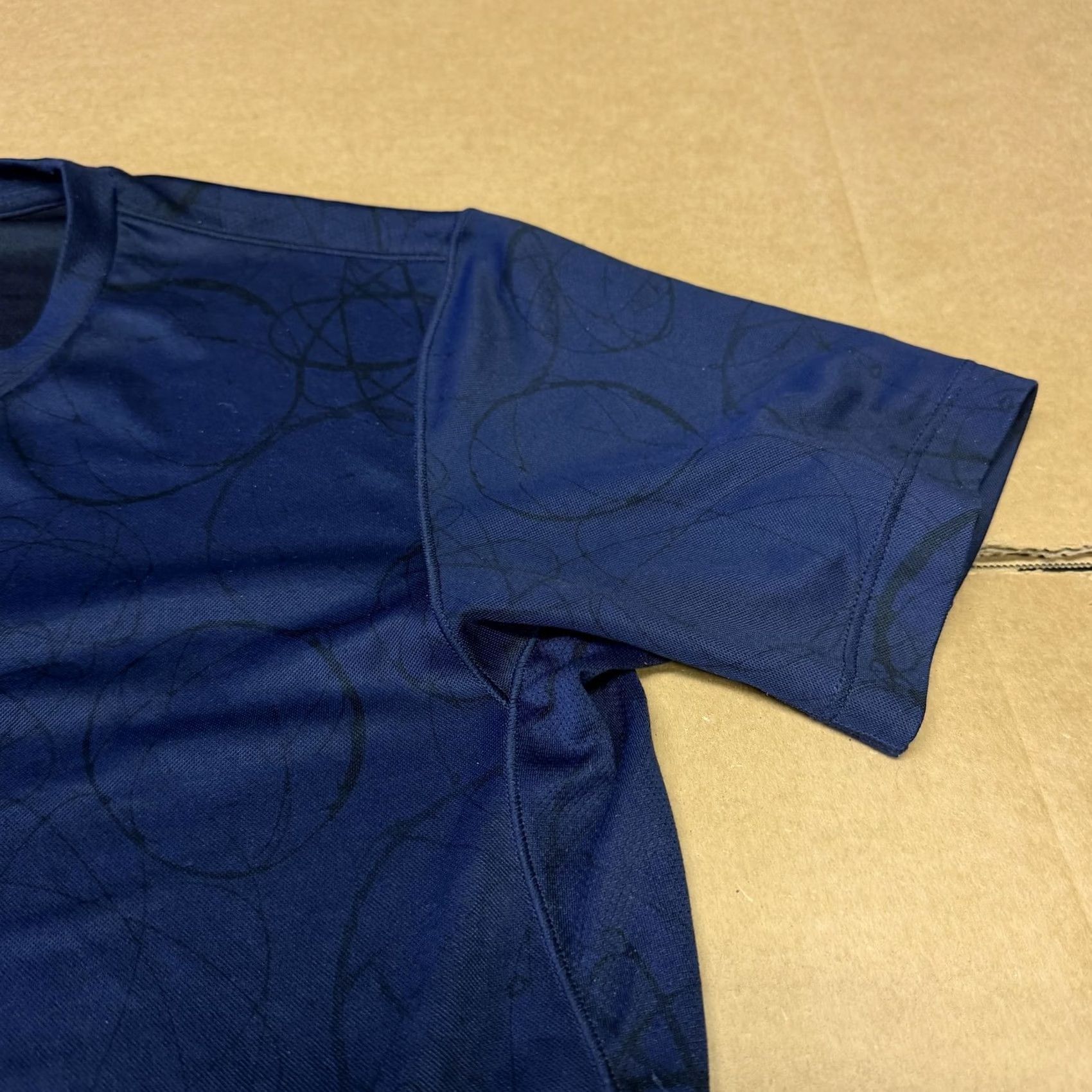 Uniqlo Futura X Uniqlo DRY-EX Shirt Mens M Blue Geometric Print Quick Dry Tee Size US M / EU 48-50 / 2 - 5 Thumbnail