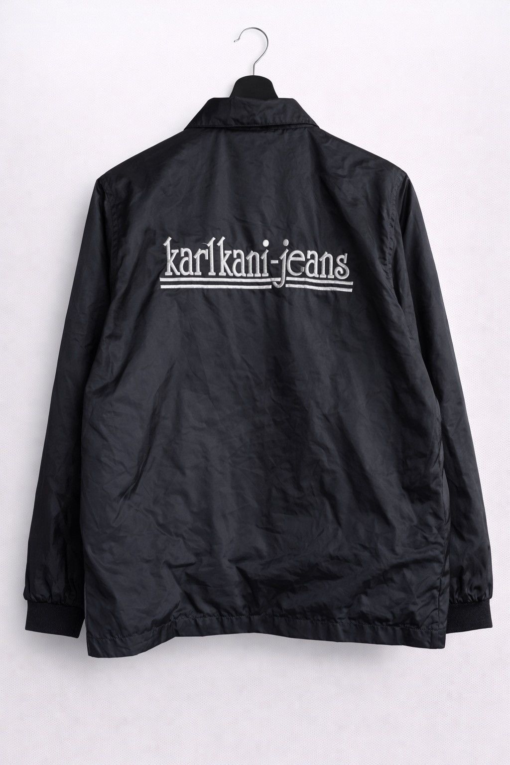 Karl Kani Karl Kani Jeans Black Coach Jacket Hip Hop Streetwear Size US L / EU 52-54 / 3 - 1 Thumbnail