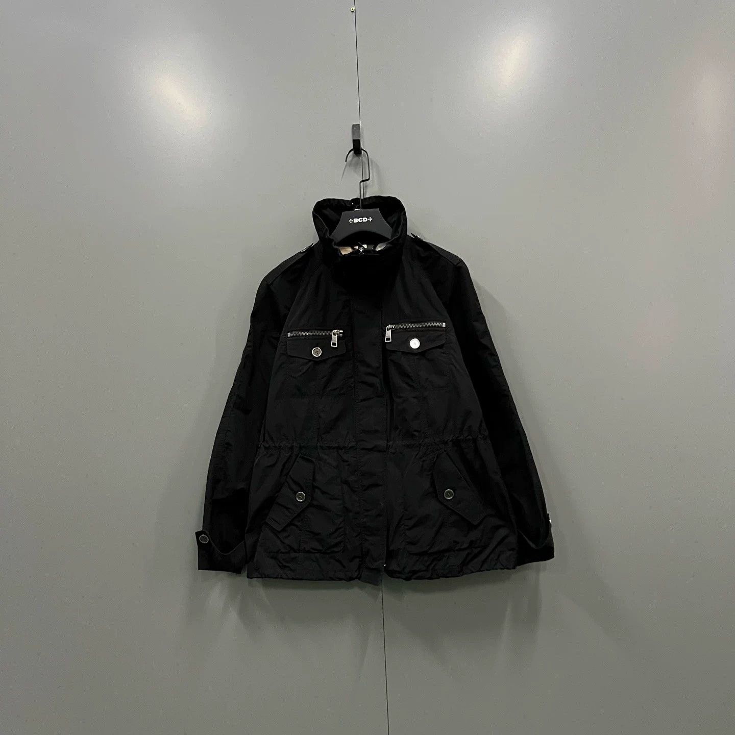 Burberry Burberry Black Stand Collar Multi-Pocket Jacket Size US L / EU 52-54 / 3 - 1 Thumbnail