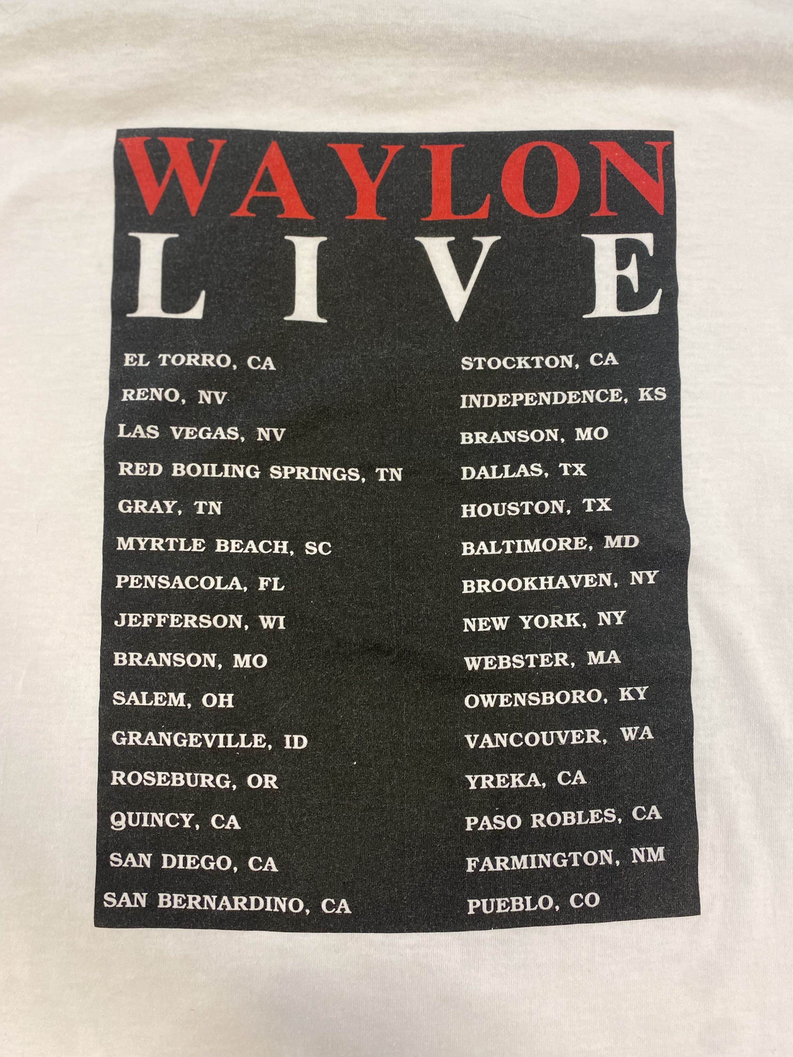Other 1990 Waylon Jennins Single Stitch Tour Tee Size US XXL / EU 58 / 5 - 4 Thumbnail