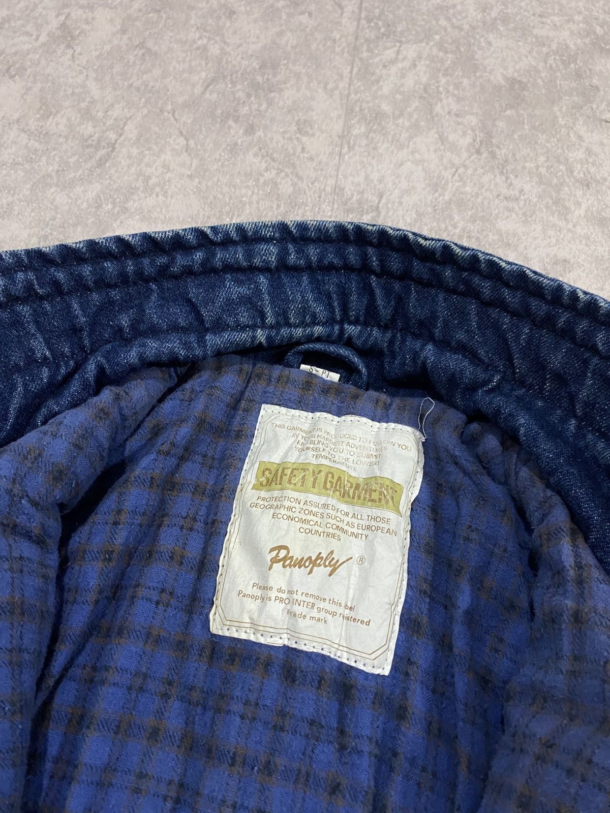 Vintage Vintage USA 80s Panoply Safety Garment Denim Bomber WorkWear Size US M / EU 48-50 / 2 - 12 Thumbnail