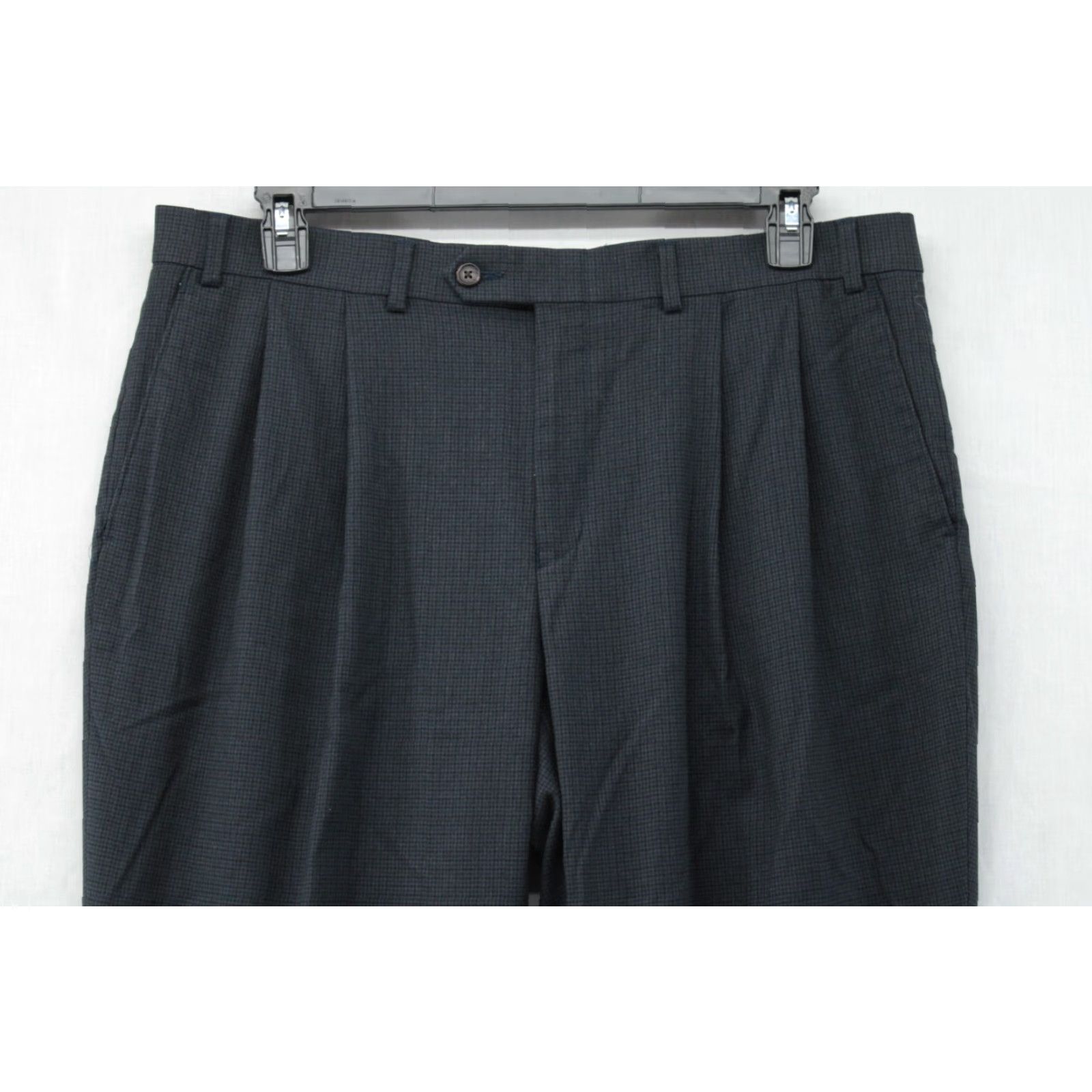 Ralph Lauren Ralph Lauren Pants Men’s 38X30 Blue Tiny Houndstooth Pleated Cuffed Trousers Dress Pants Classic Mens 38 Blue Houndstooth Straight Size US 38 / EU 54 - 3 Thumbnail
