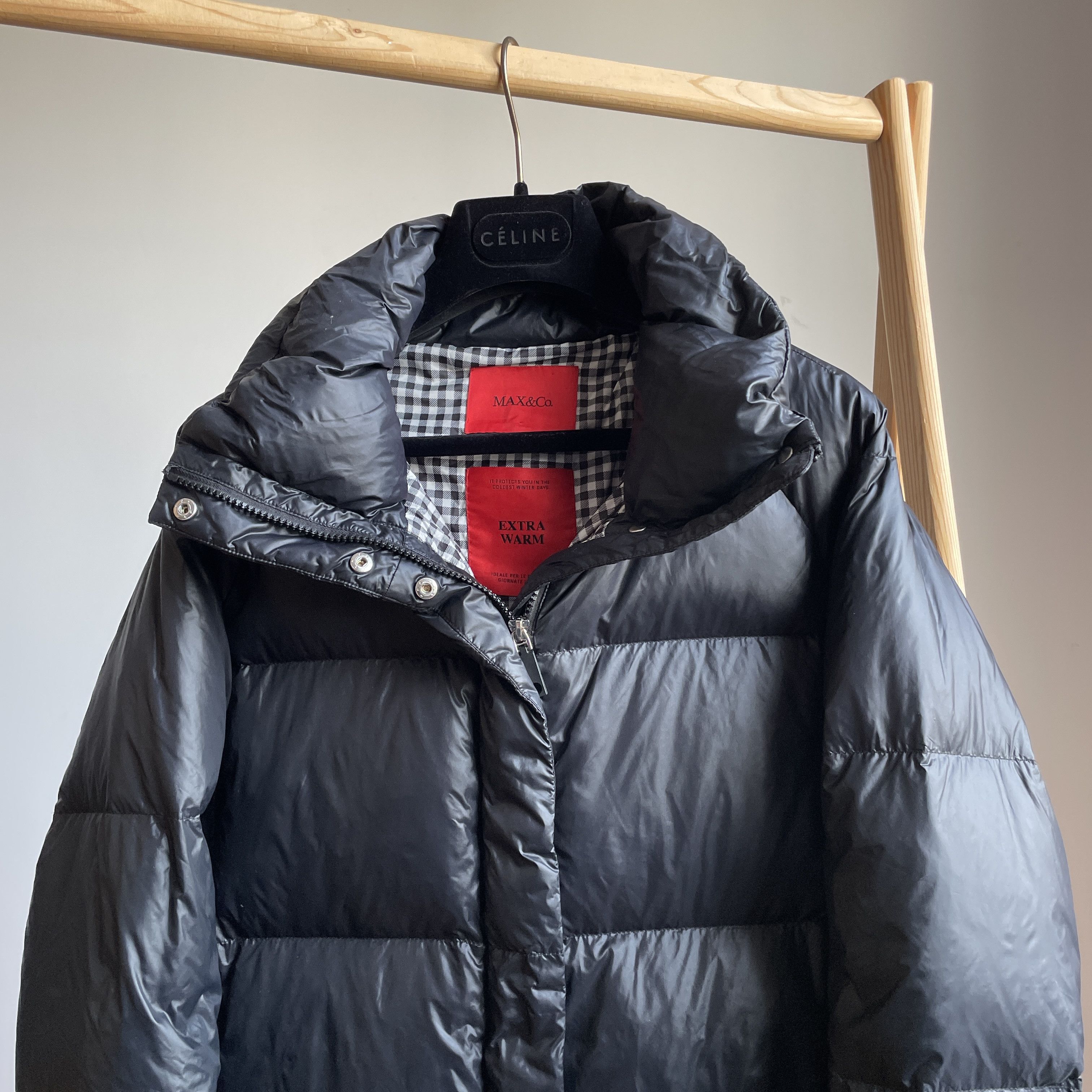 MAX&Co. Max&Co Max Mara Womens Extra Warm Dark Navy Puffer Jacket Size M / US 6-8 / IT 42-44 - 4 Thumbnail